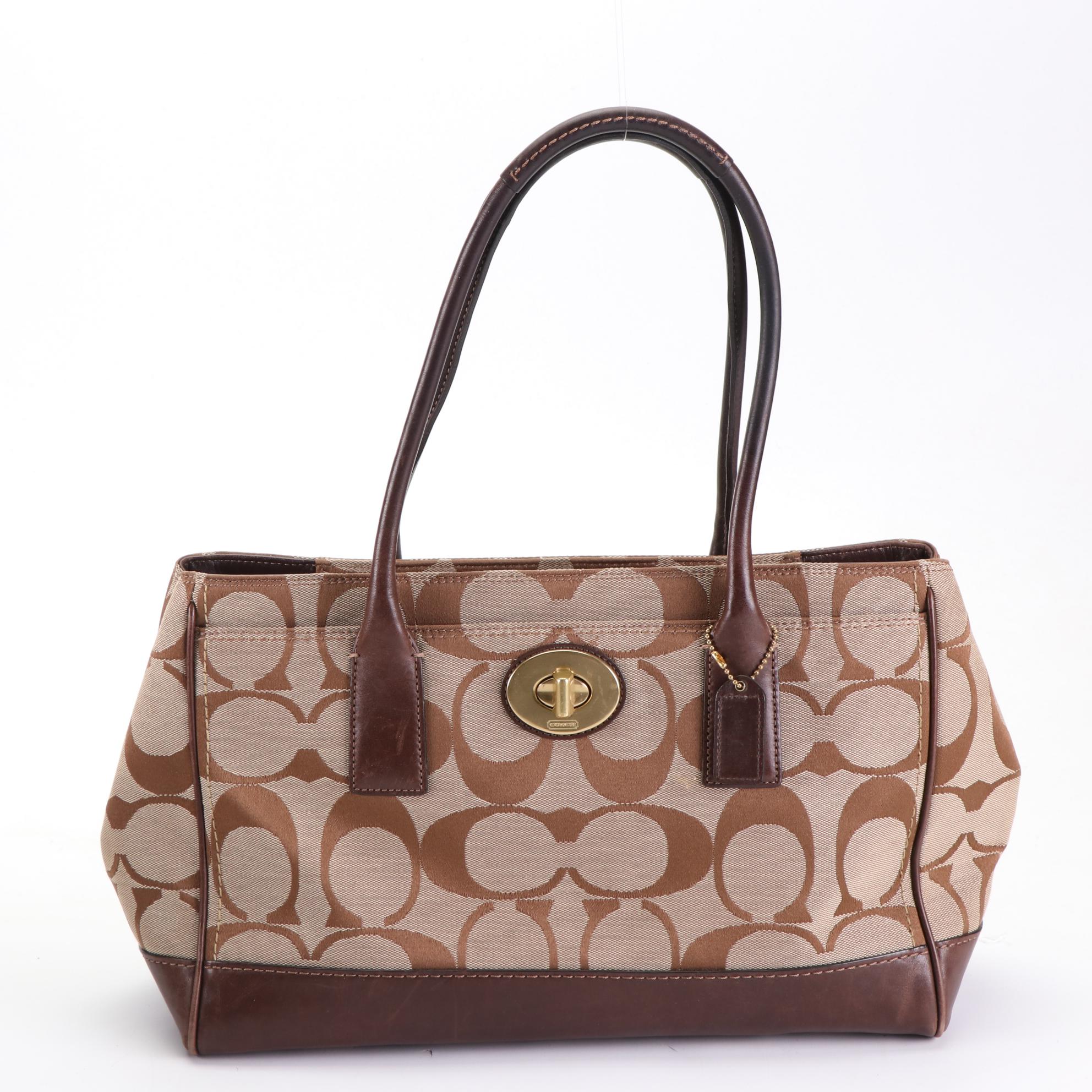 Coach Signature Canvas and Leather Handbags