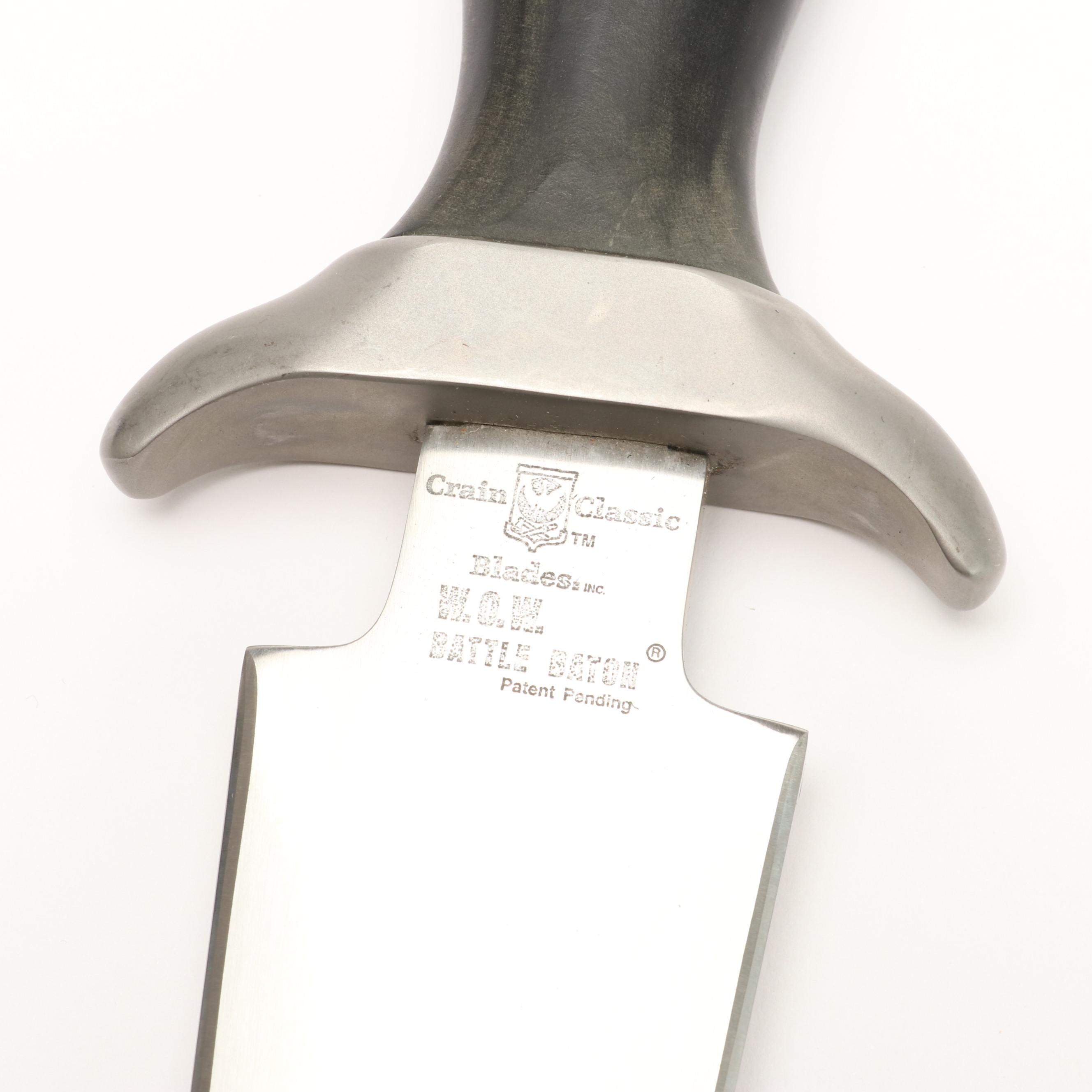 Crain Classics W.O.W. Battle Baton Knife with Sheath