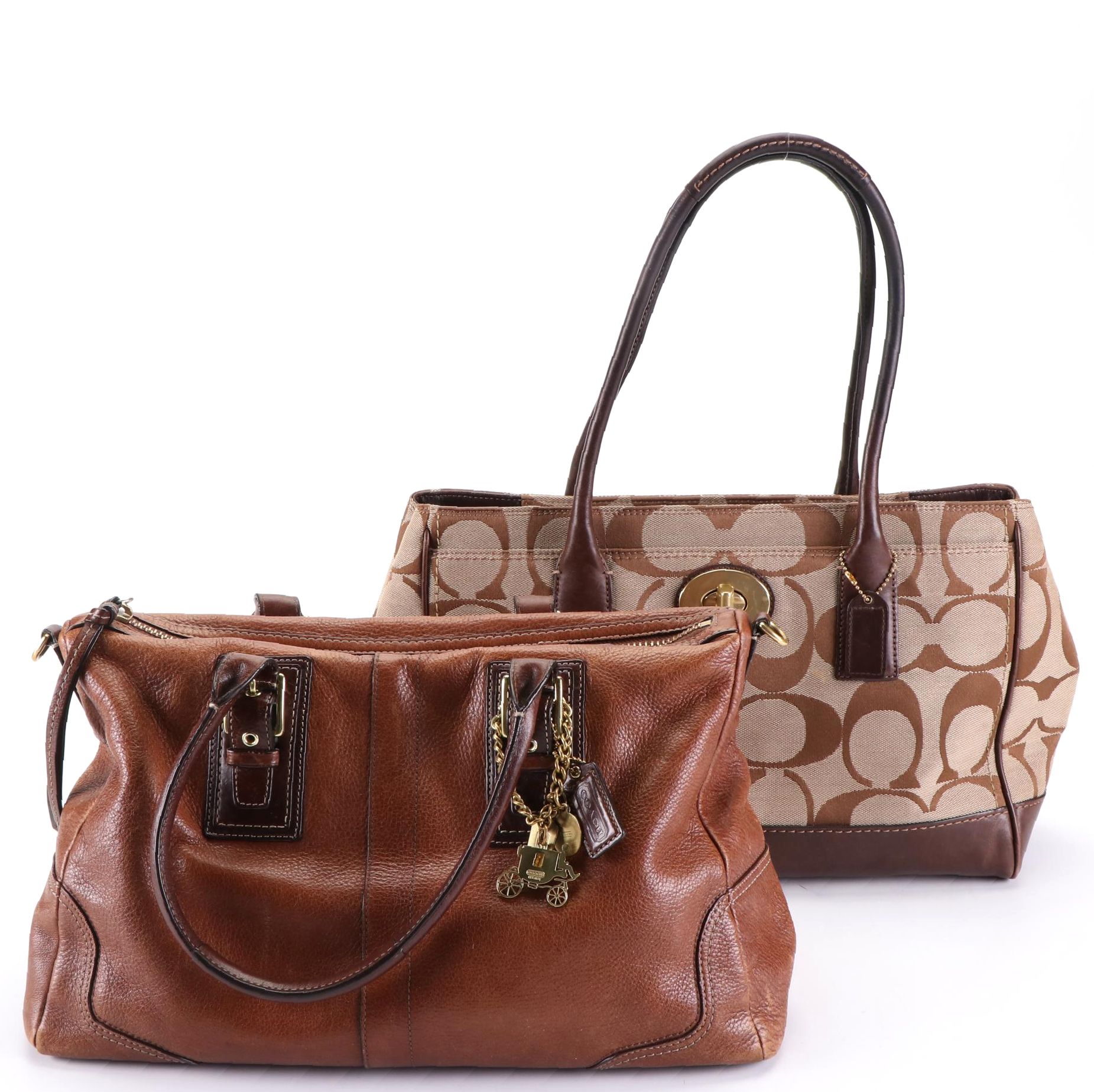 Coach Signature Canvas and Leather Handbags