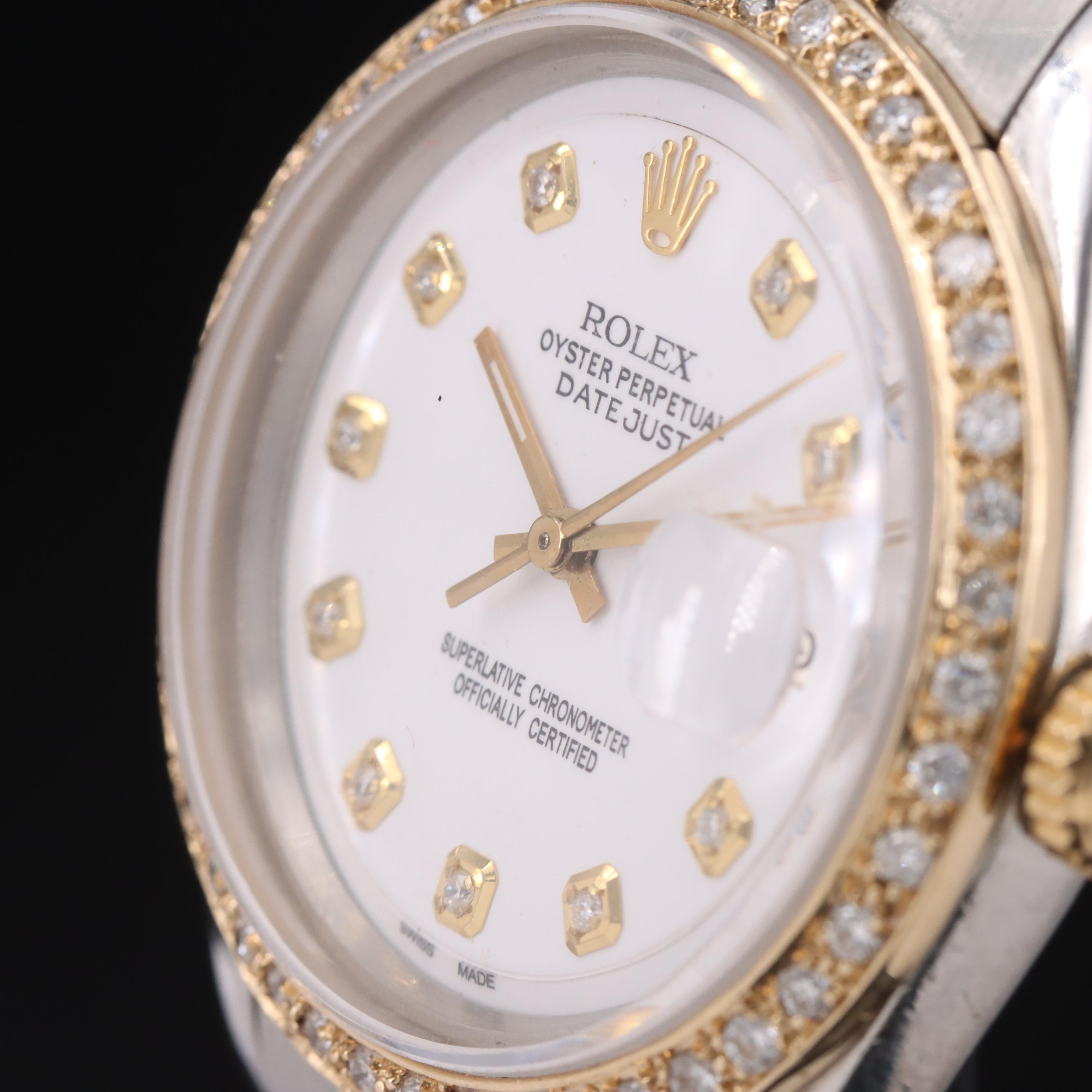 1971 Rolex 1.00 CTW Diamond Datejust Watch