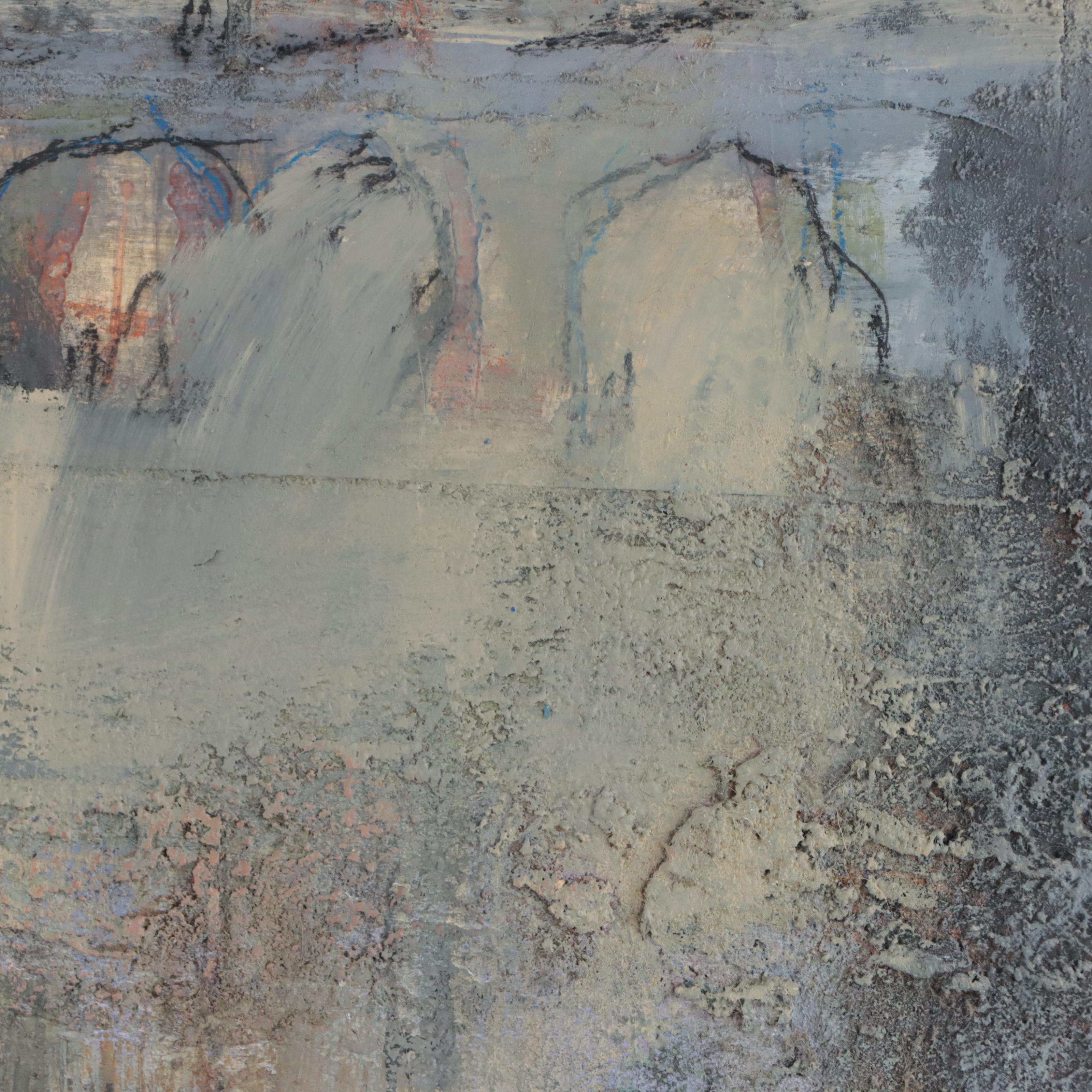 Juliet Holland Abstract Mixed Media Painting, 2013