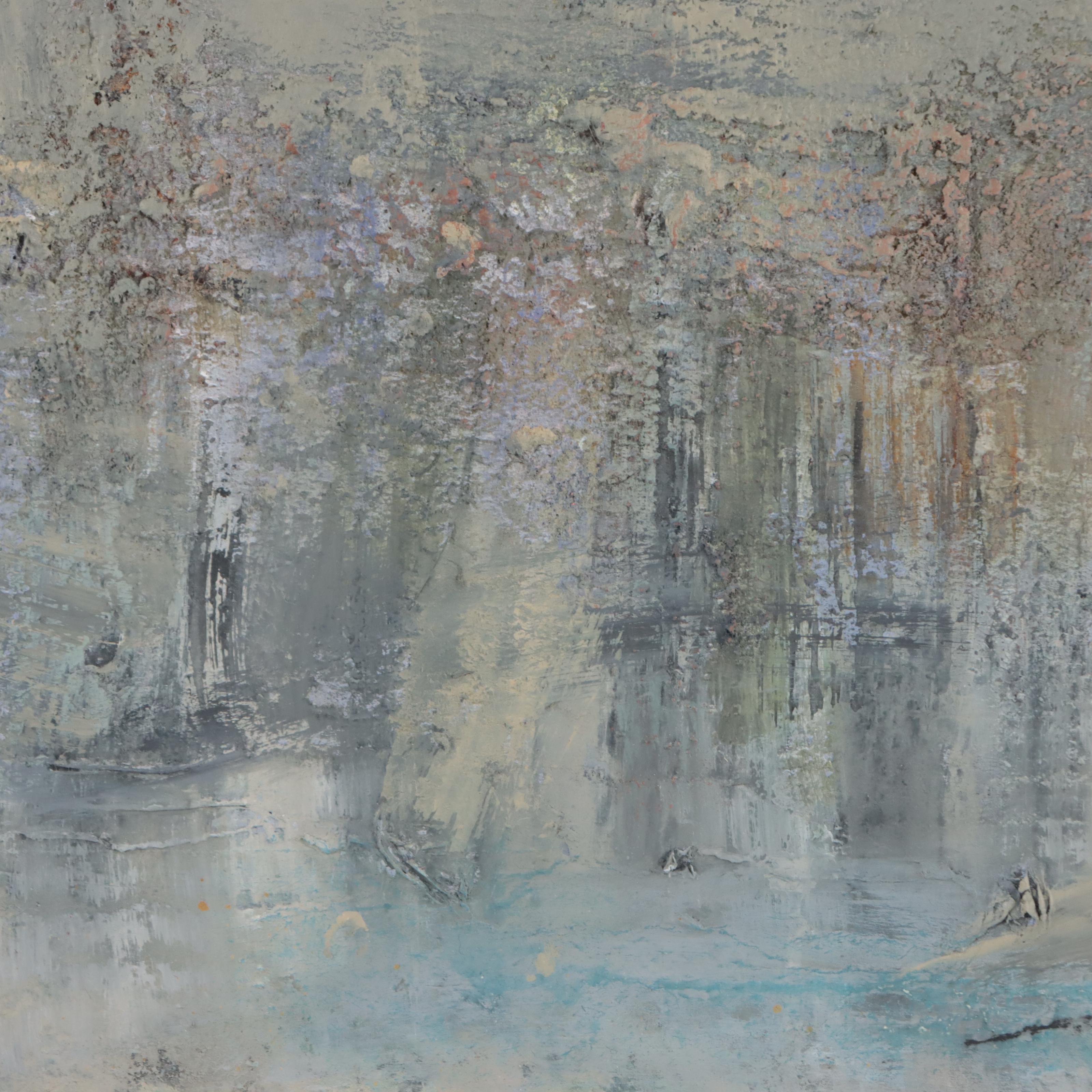 Juliet Holland Abstract Mixed Media Painting, 2013