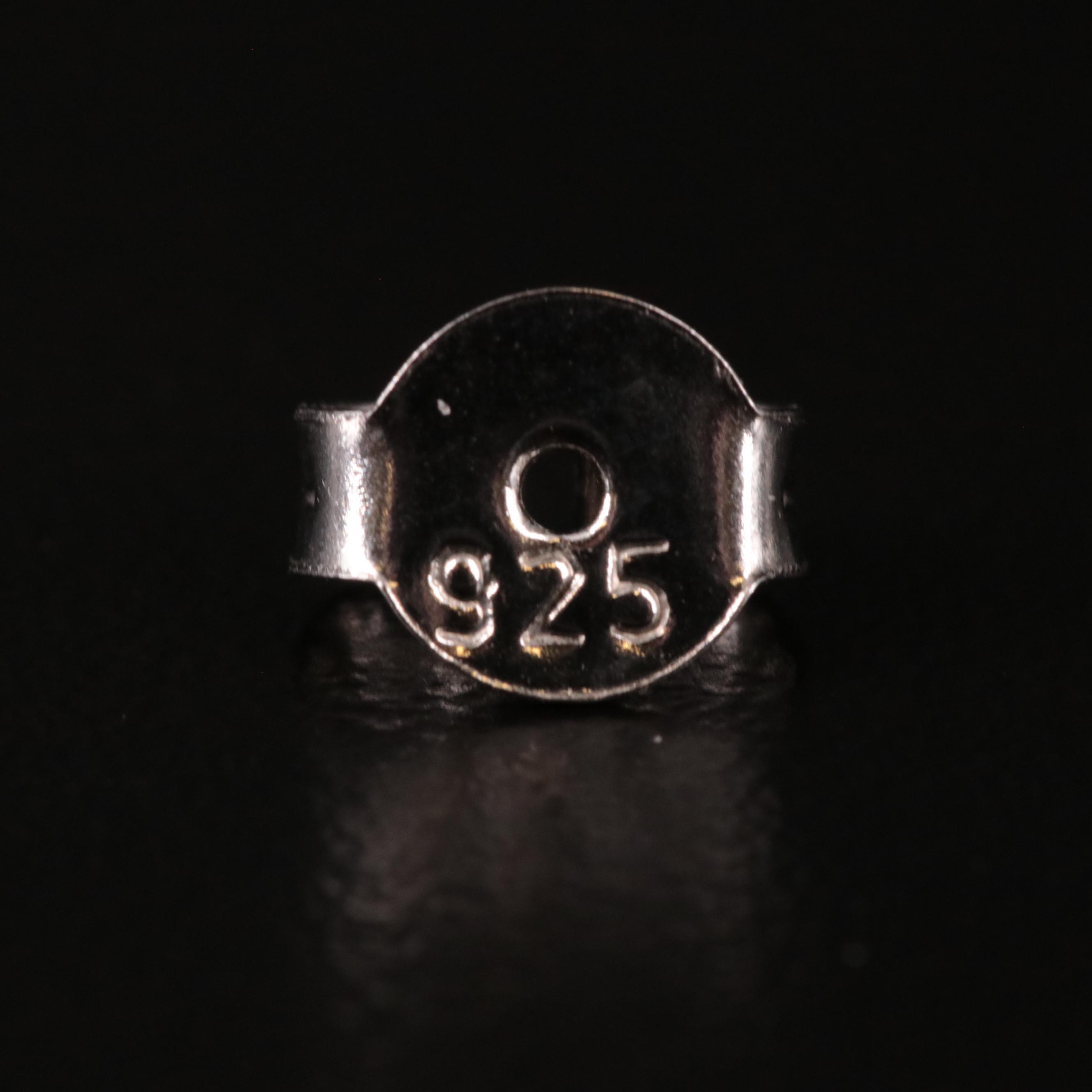 Sterling Prasiolite Stud Earrings