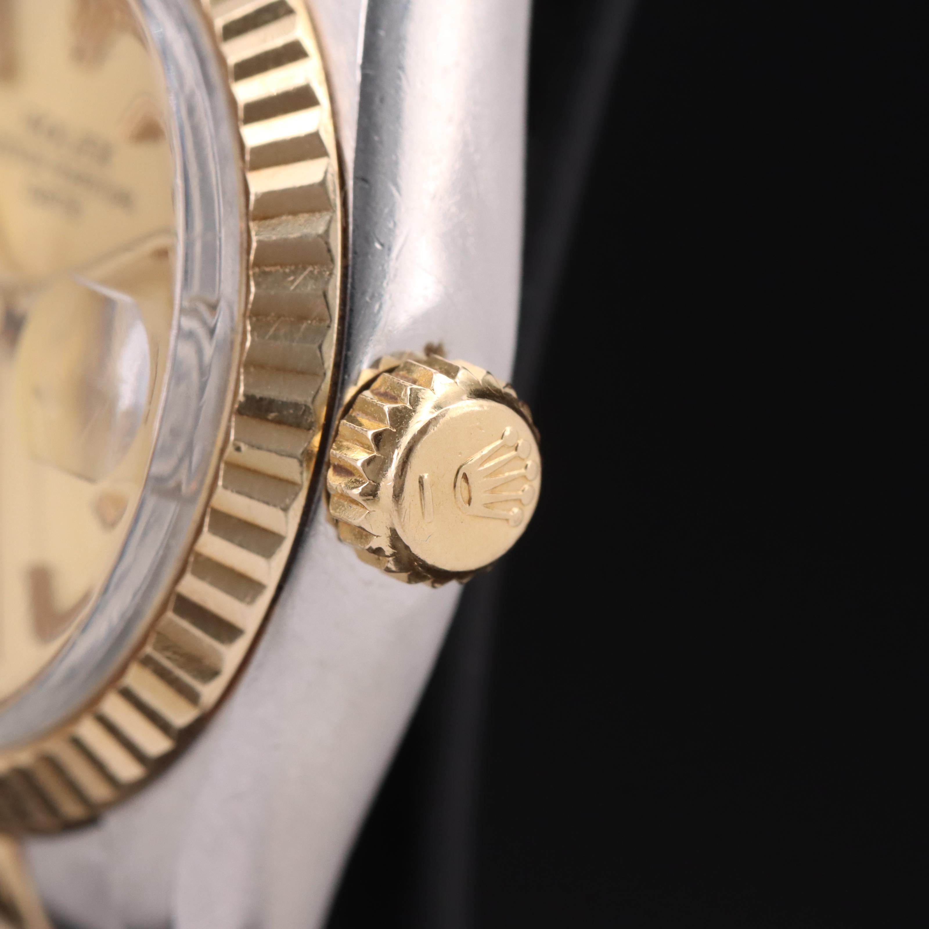 1981 Rolex Oyster Perpetual Date 18K and Stainless Steel Watch