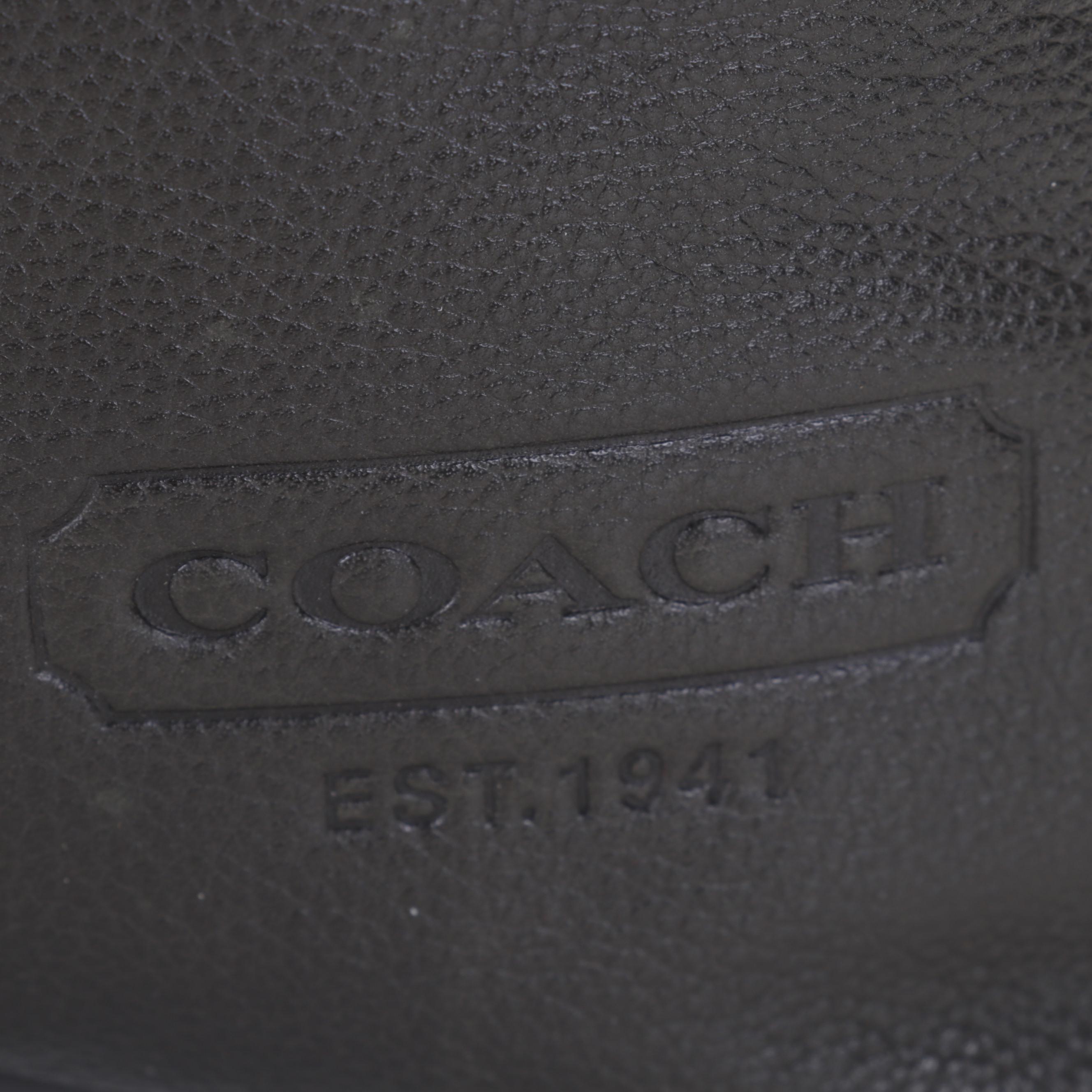 Coach Pewter Gray Pebbled Leather Tote Bag