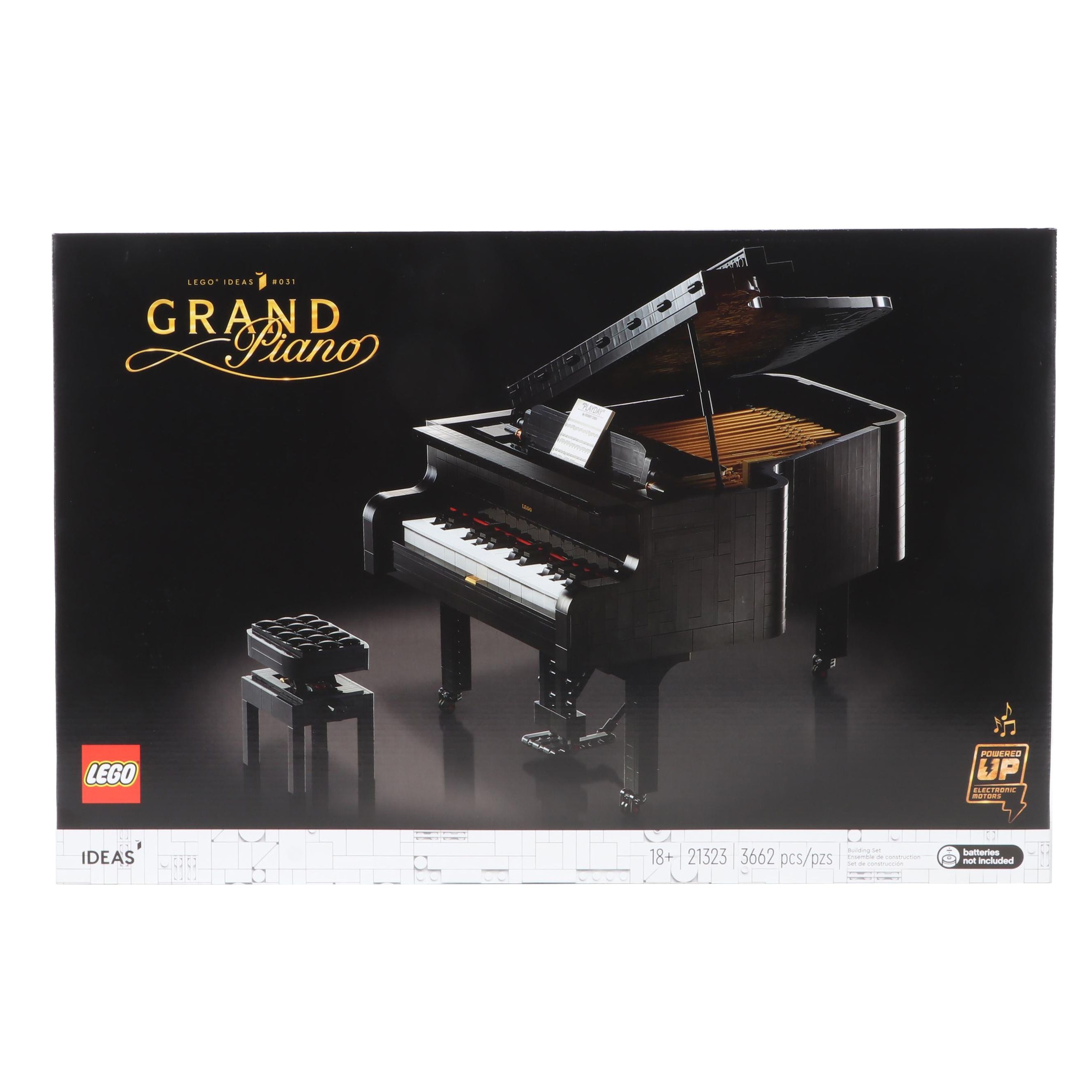 LEGO IDEAS Grand Piano #031 Battery-Powered Building Toy Set