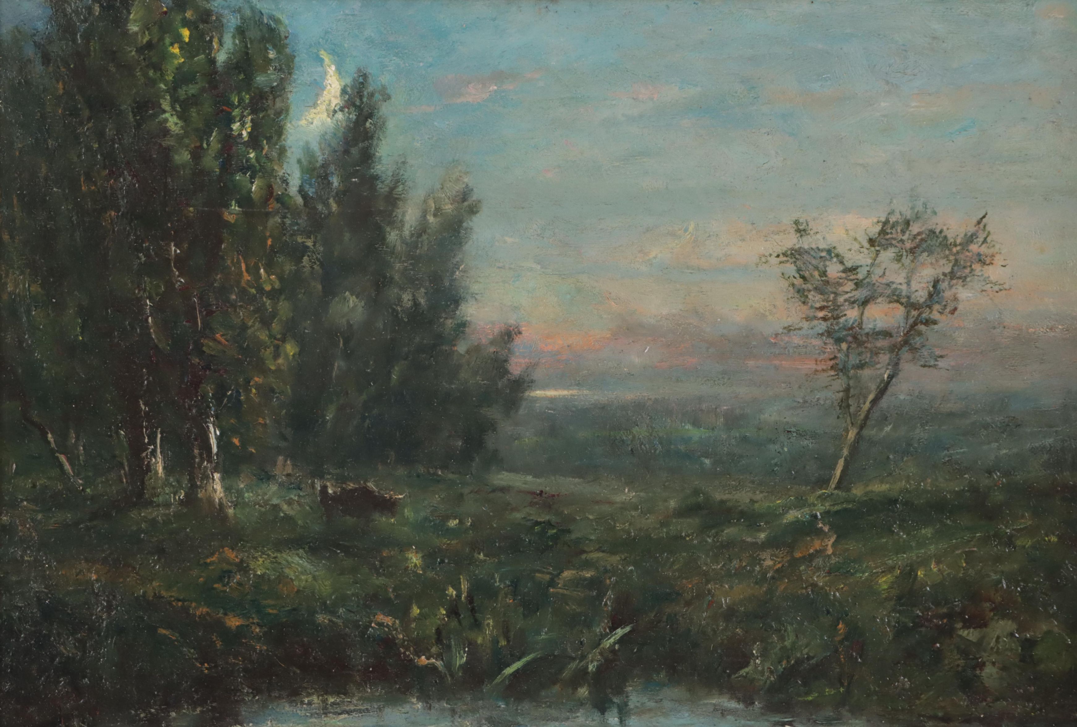 Oil Painting Verdant Landscape