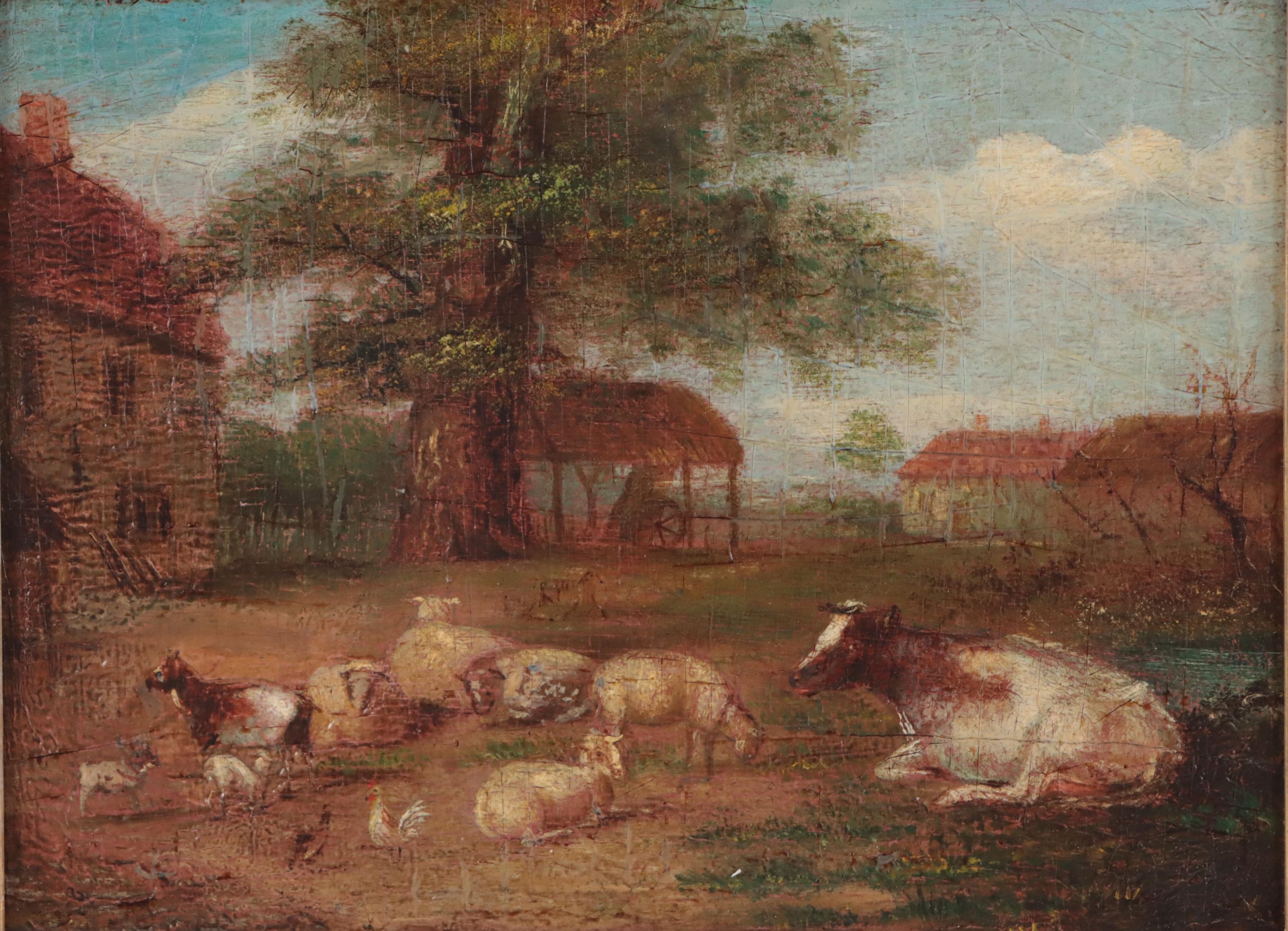 Oil Painting of Pastoral Landscape