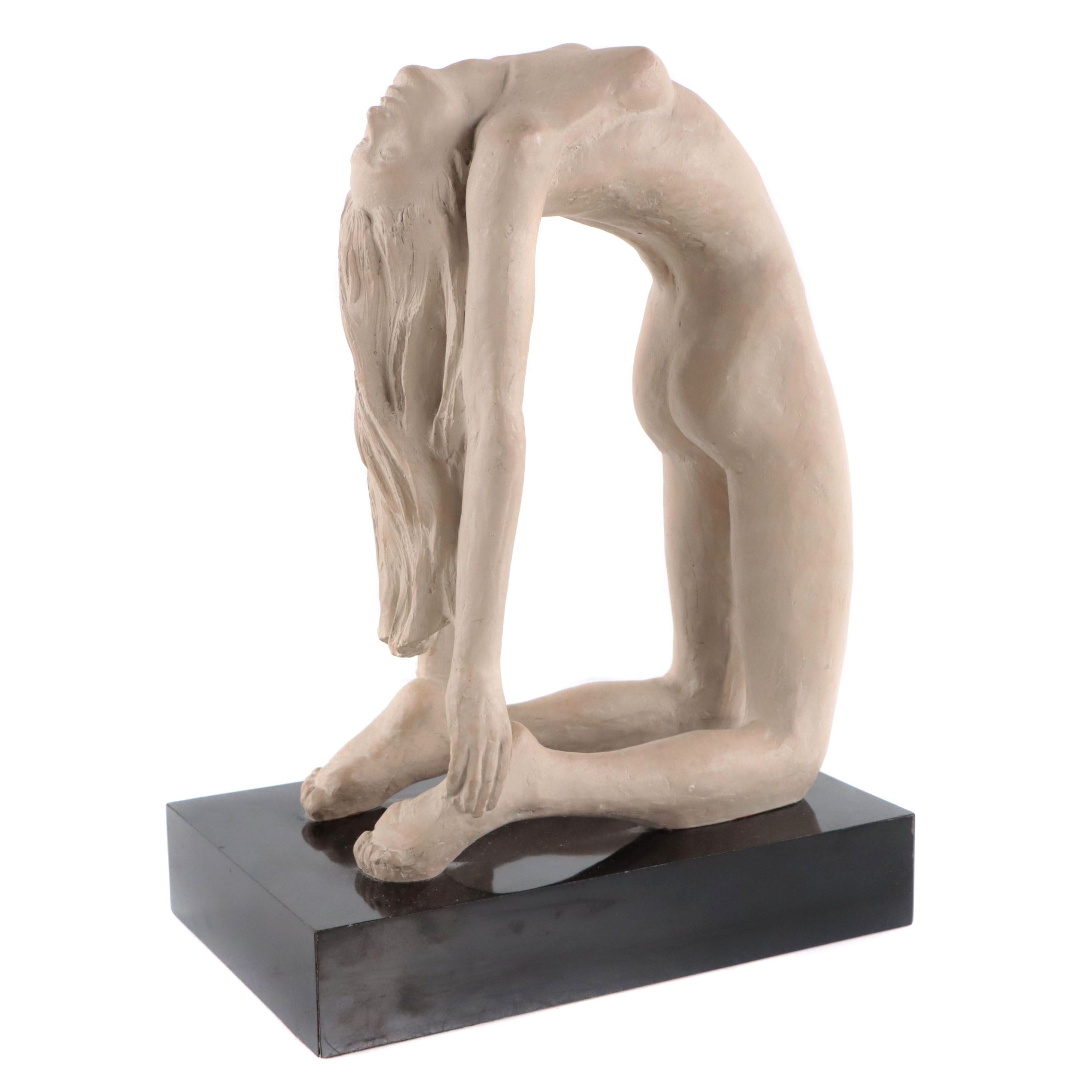 Austin Productions Inc. Plaster Sculpture of Female Nude, 1980