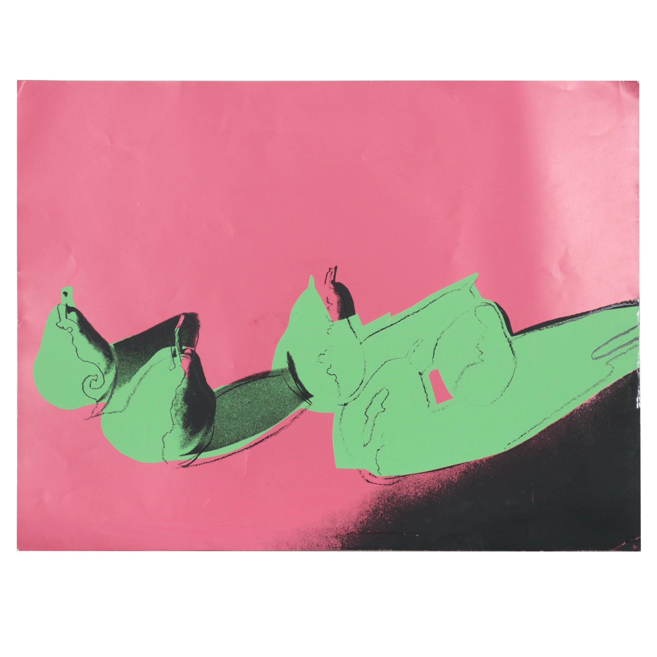 Attributed to Andy Warhol Serigraph "Space Fruit: Pears"