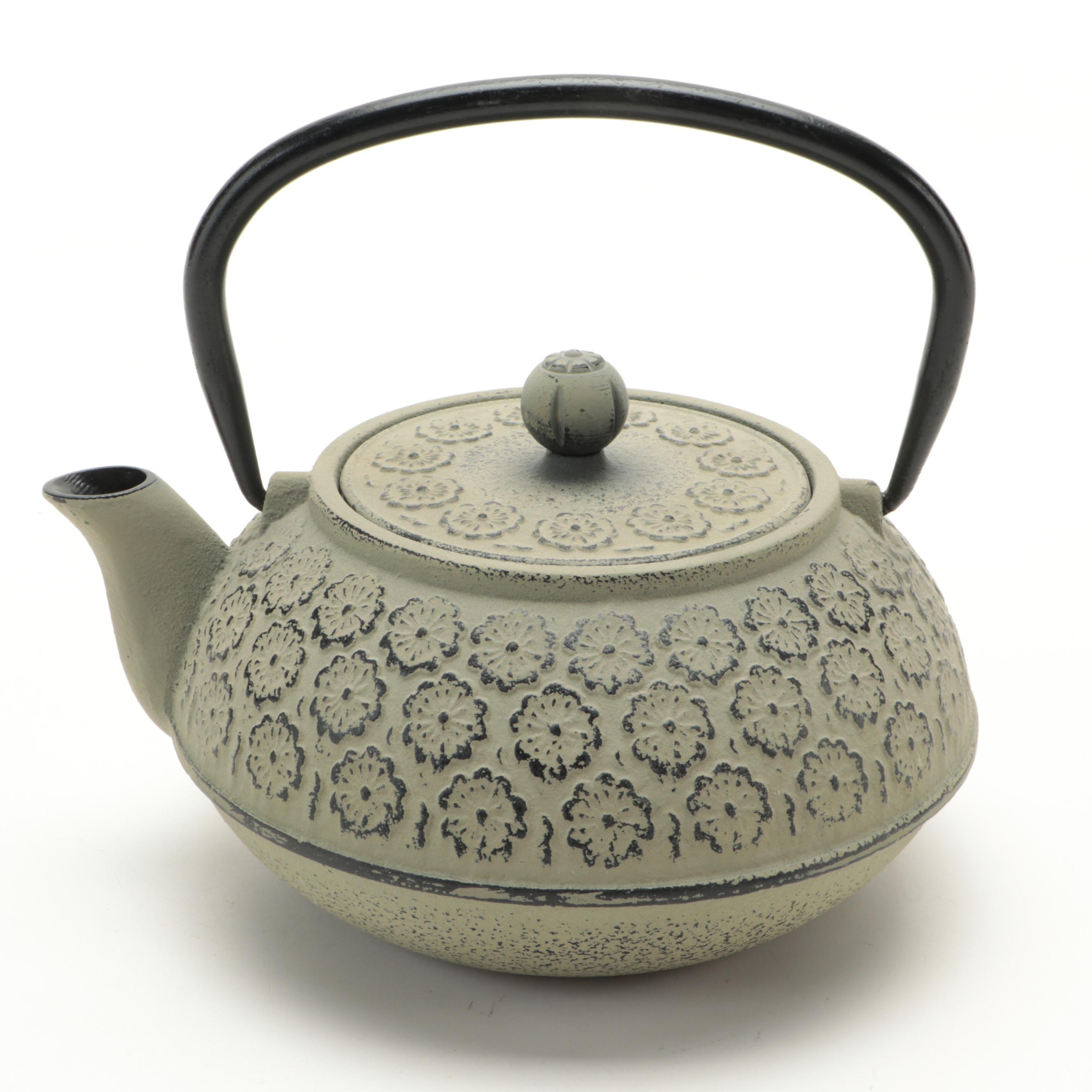 Royal Worcester Blush Ivory Hand-Painted Porcelain Ewer with Other Teapots