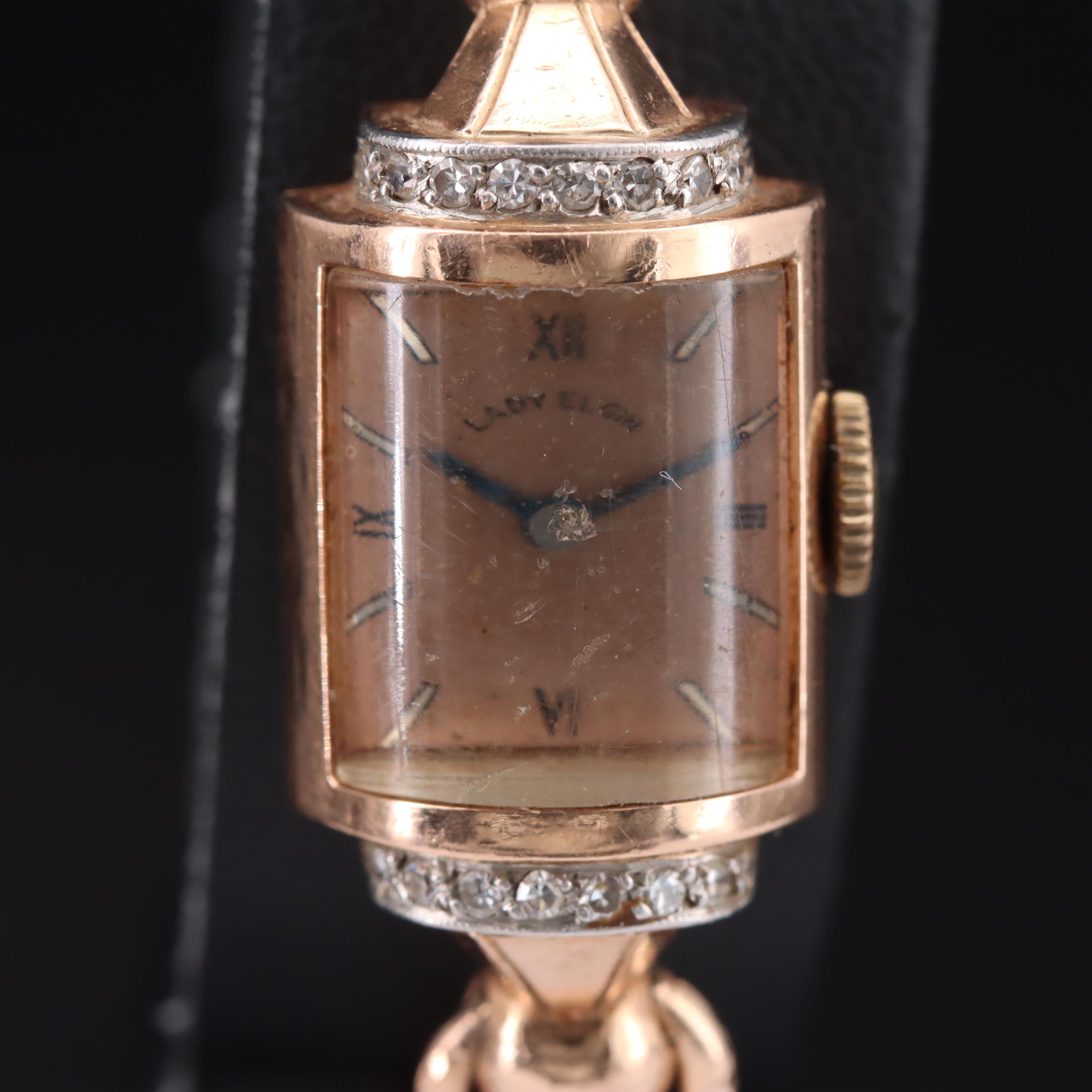 Vintage 14K Swiss and American Diamond Watches