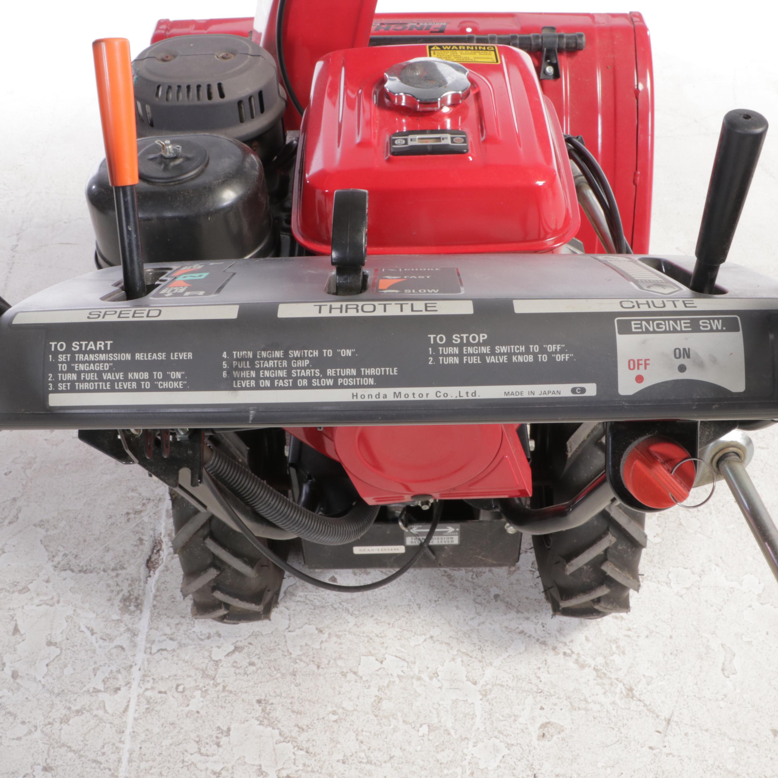 Honda HS928 Two-Stage Self-Propelled Snow Blower