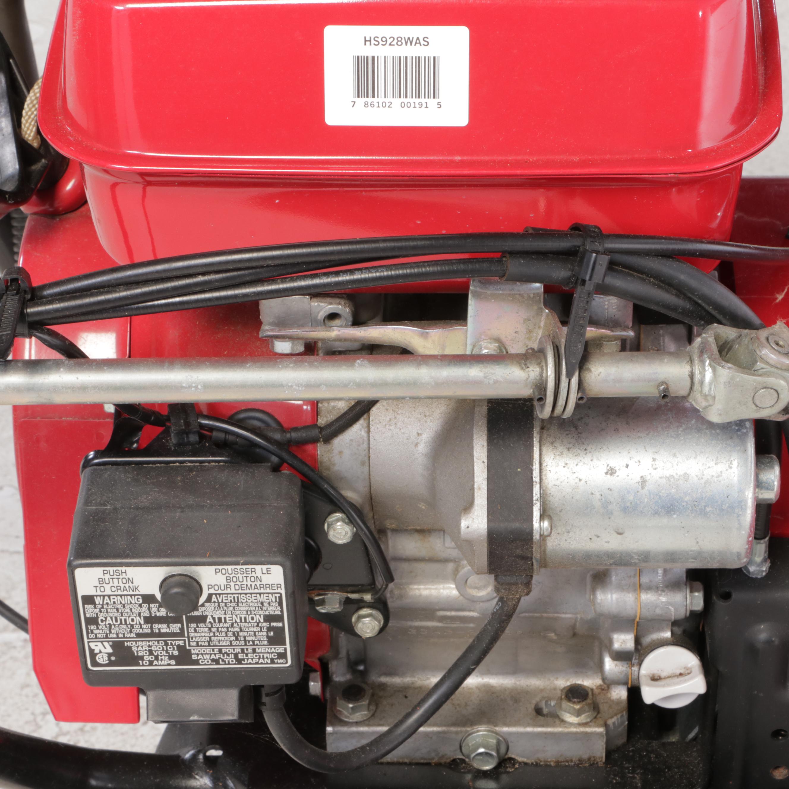 Honda HS928 Two-Stage Self-Propelled Snow Blower