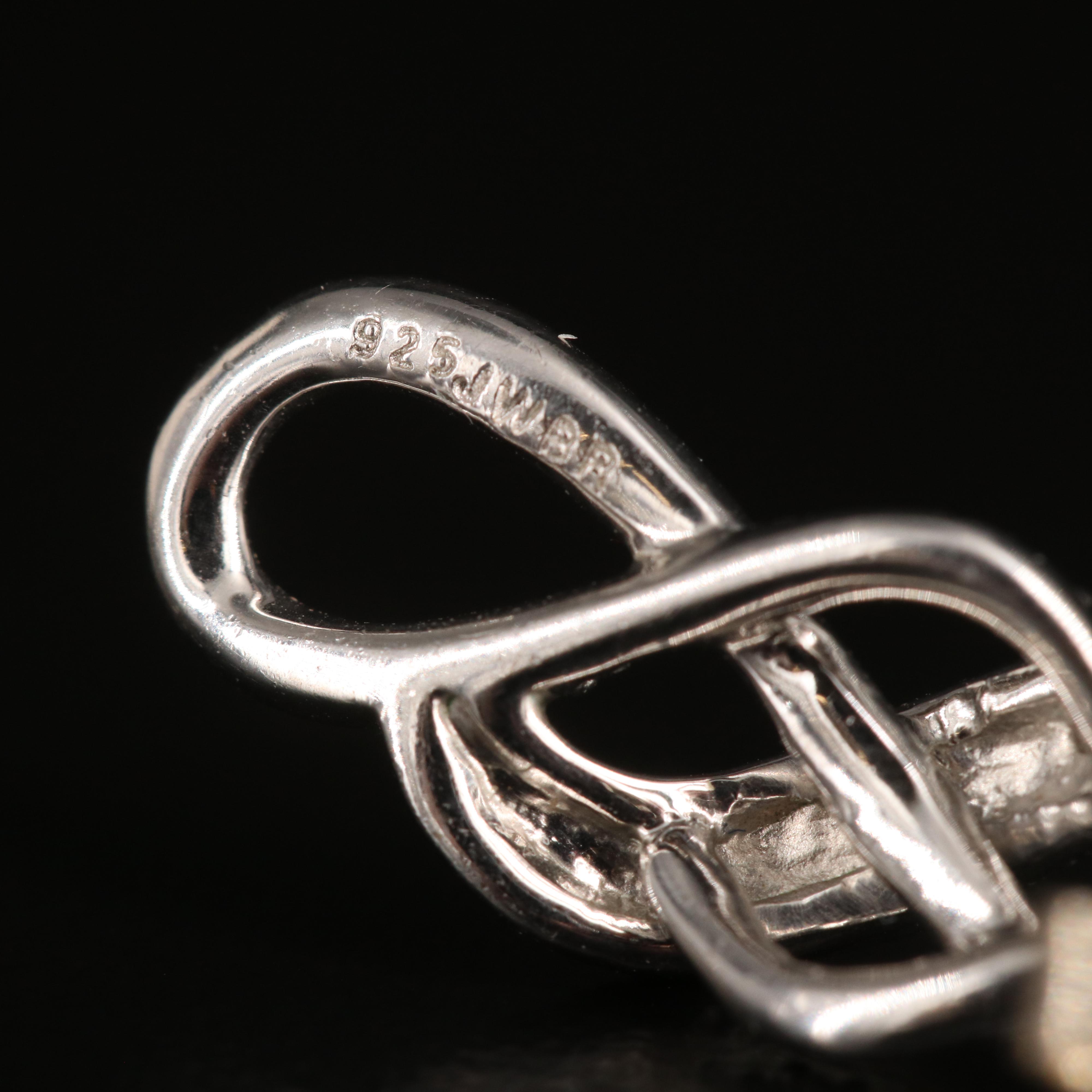 Sterling Diamond Earrings