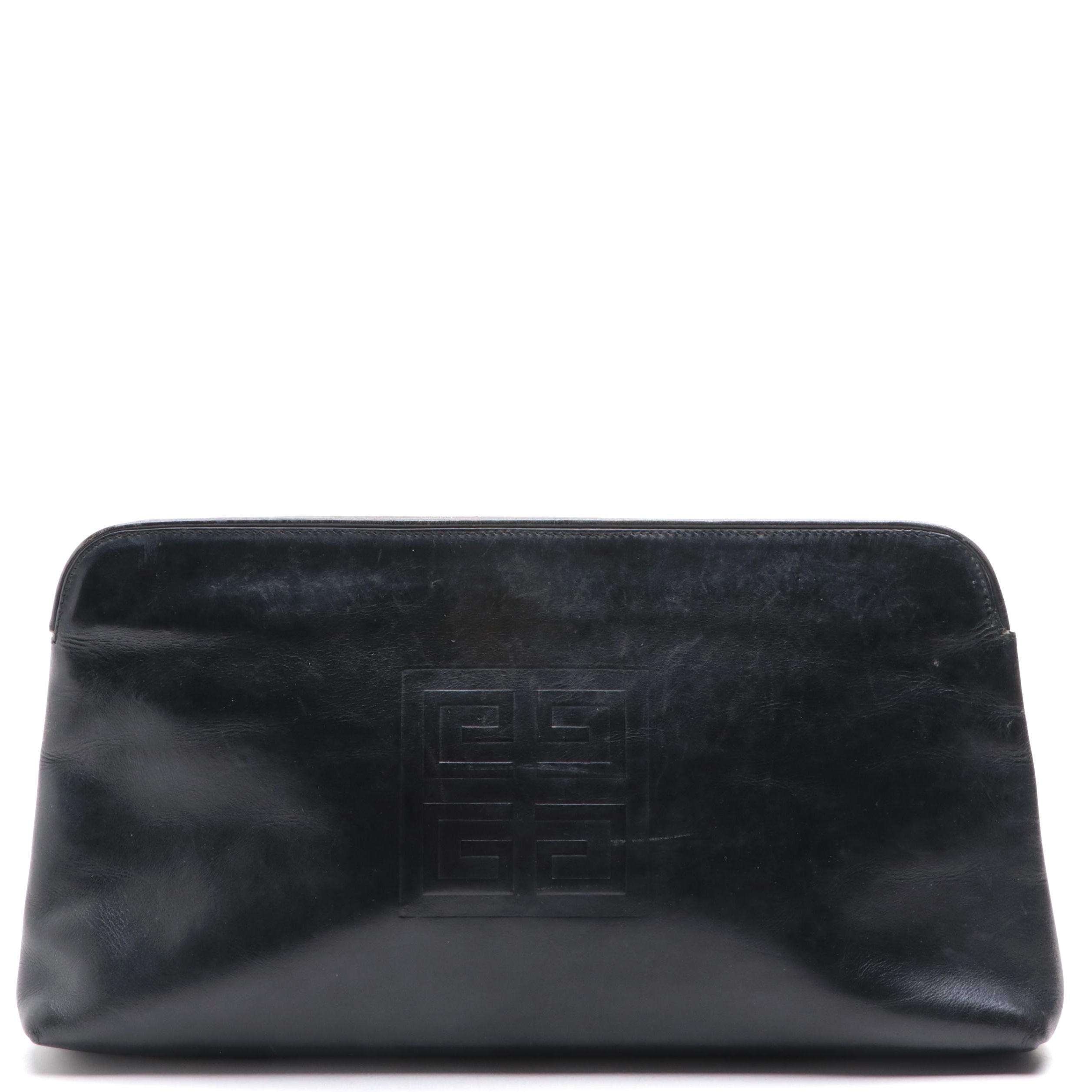 Sac Givenchy Clutch in Black Leather