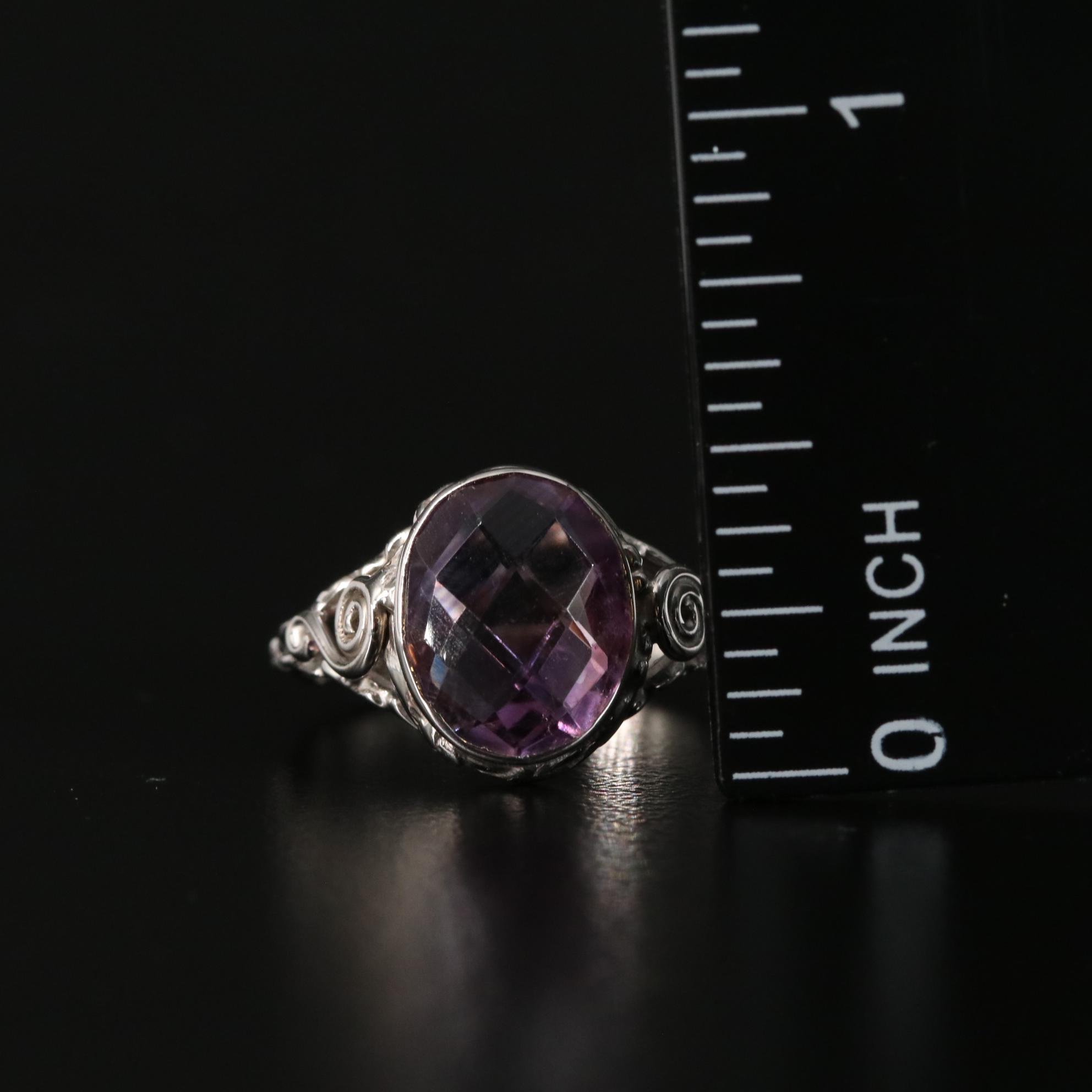 Sterling Amethyst Ring
