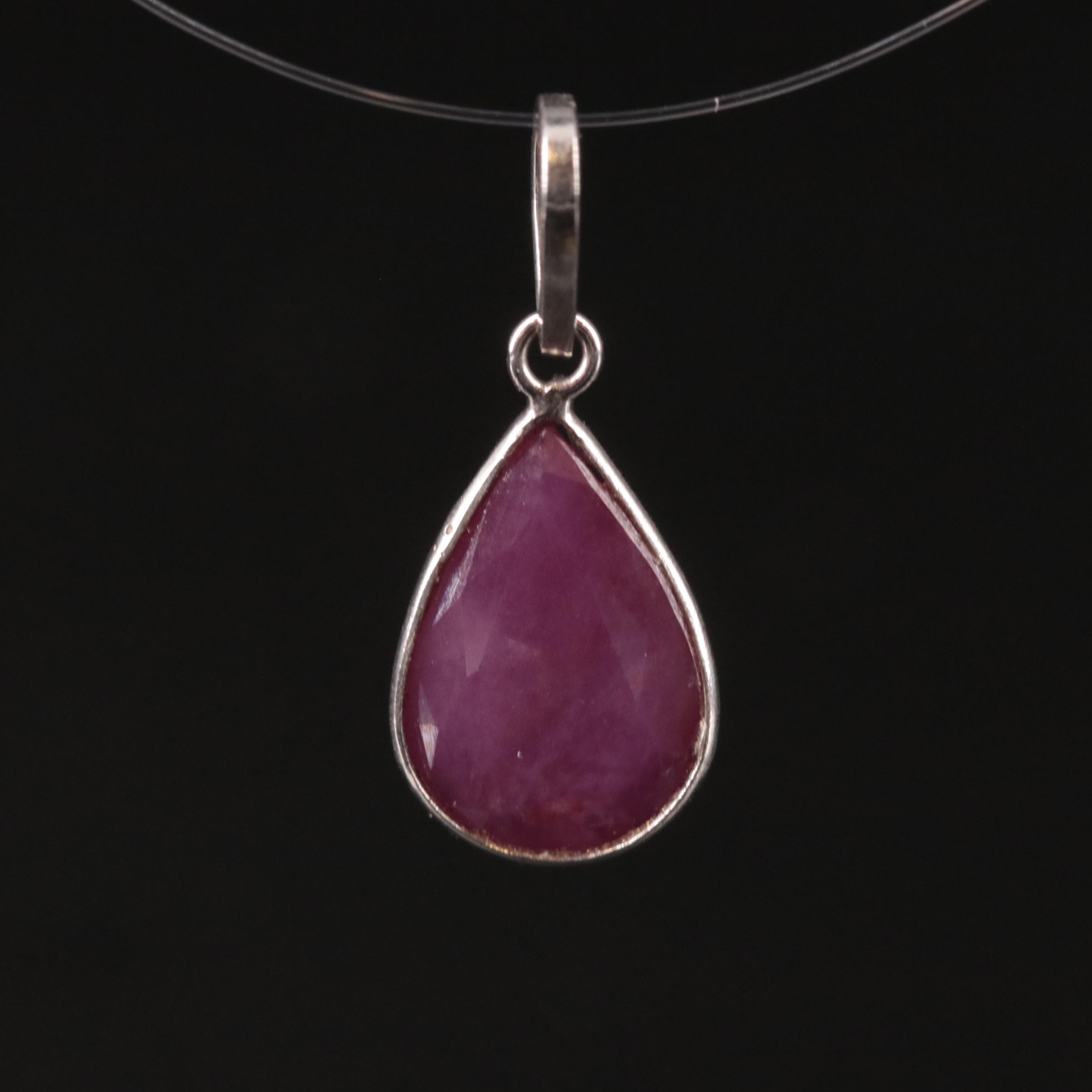 14K Filled Corundum Pendant