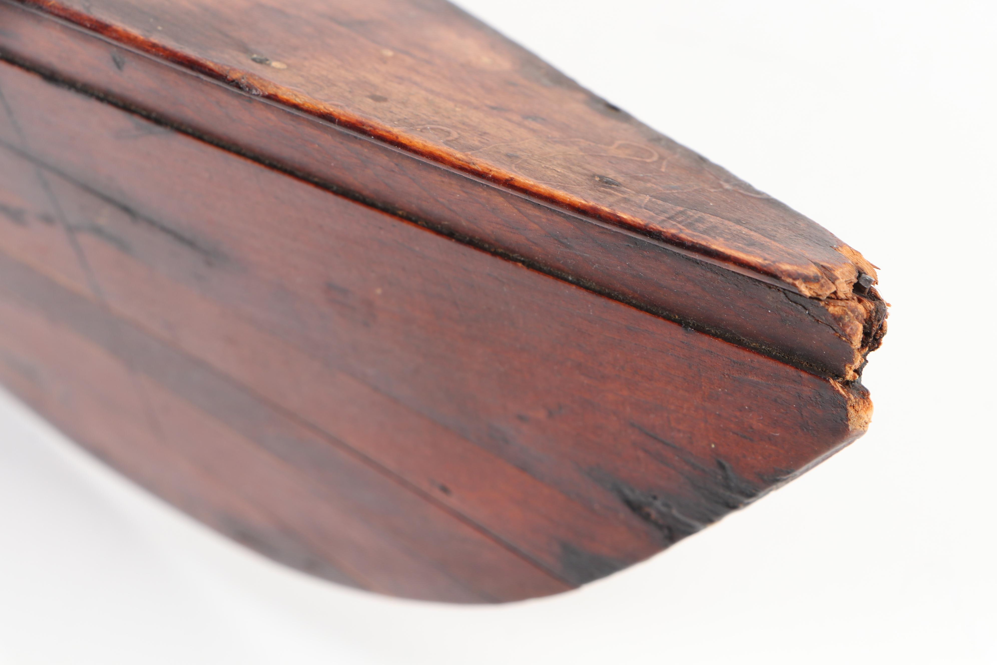 Wooden Half Hull Ship Model, Antique