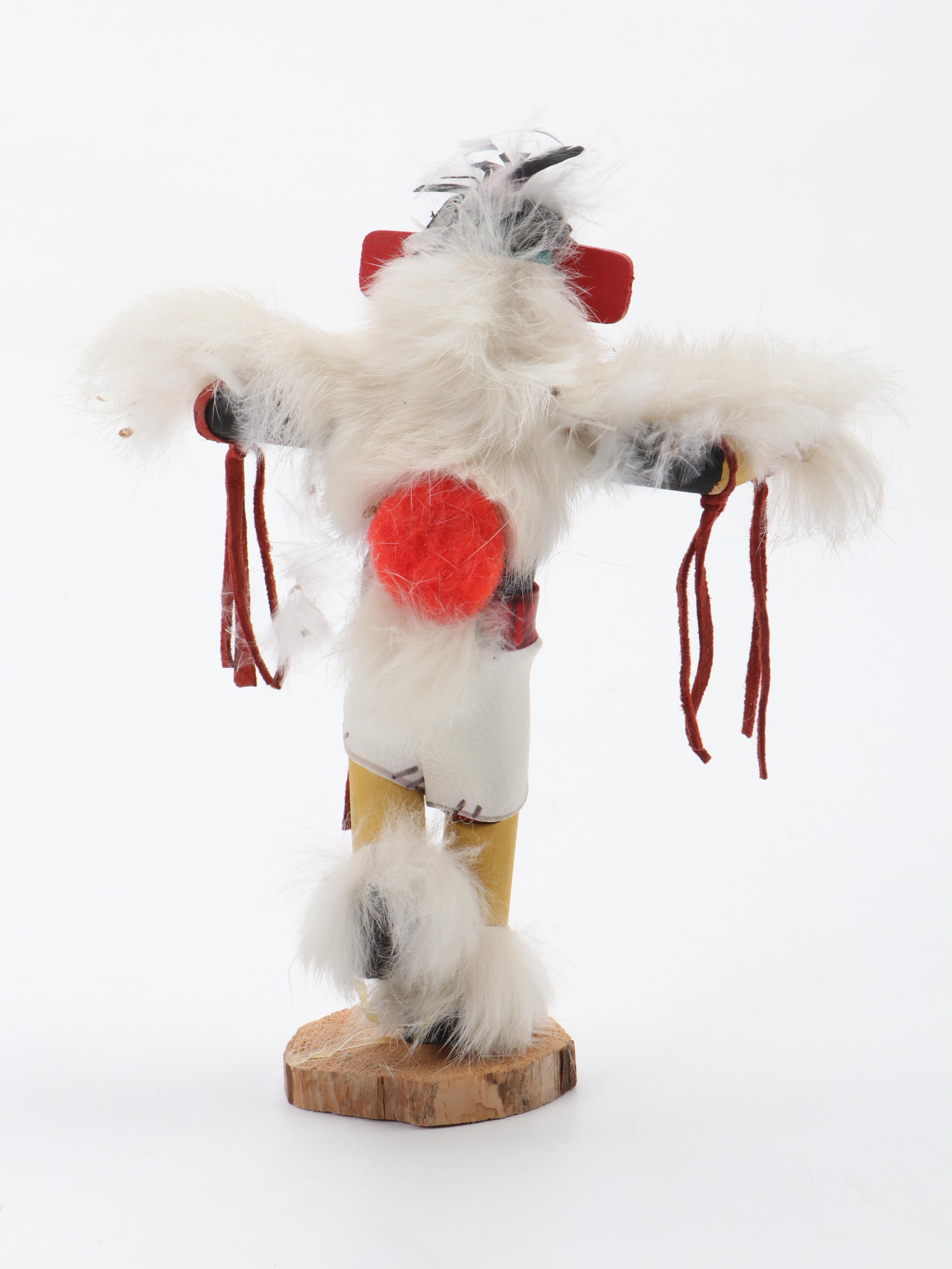 Signed "Coyote Dancer" and Other Hopi Kachina Dolls