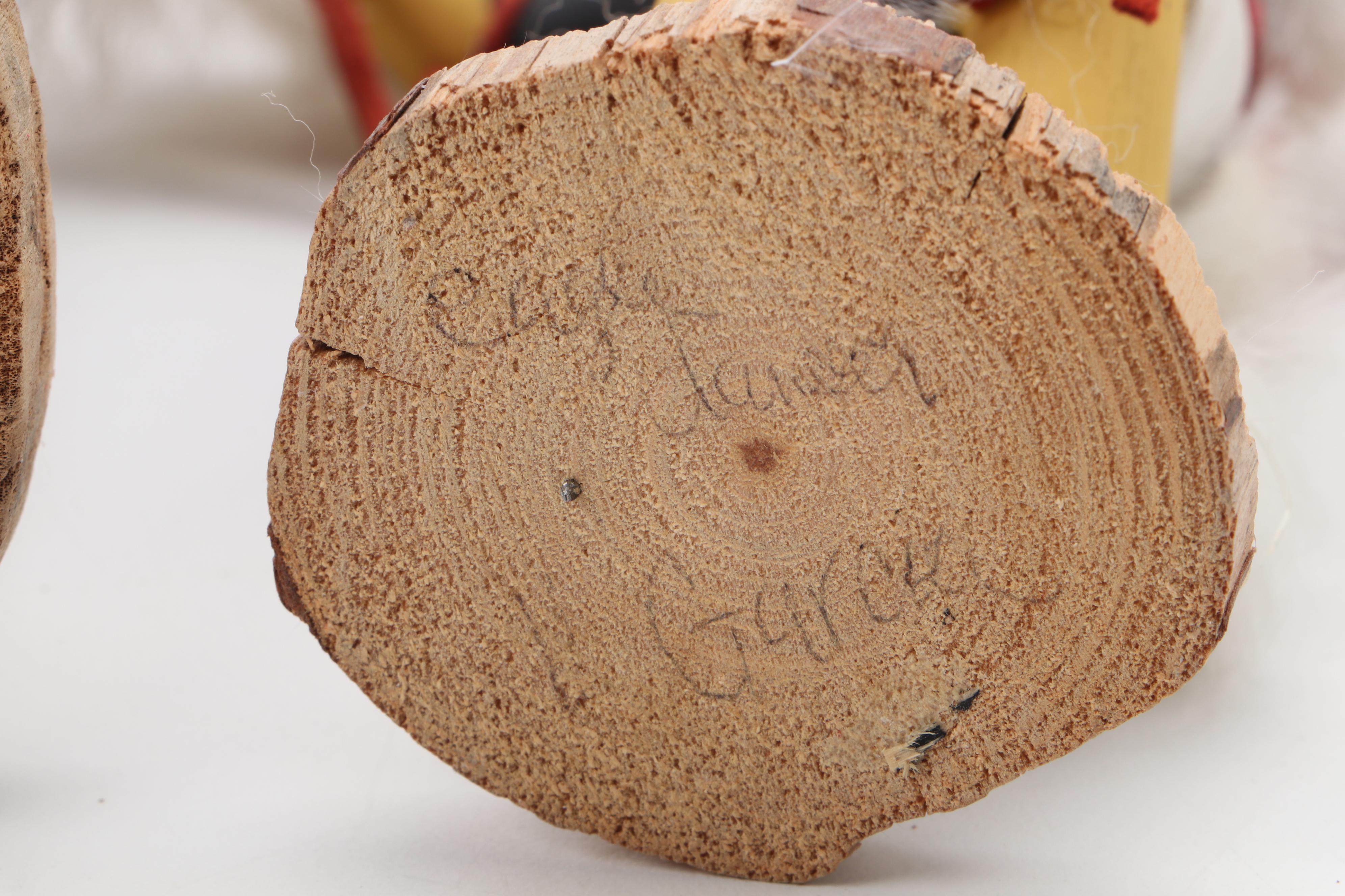 Signed "Coyote Dancer" and Other Hopi Kachina Dolls