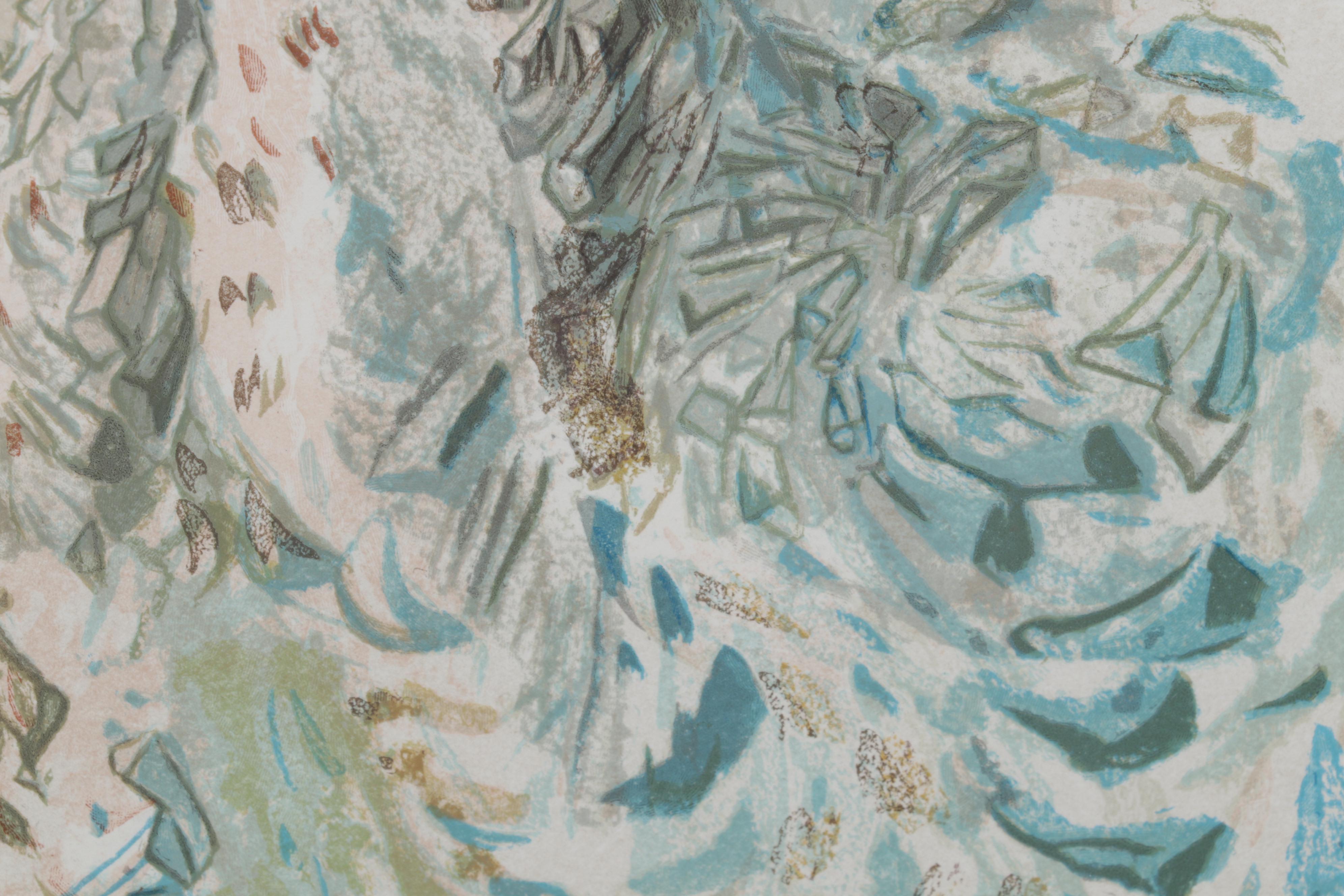 Salvador Dalí Wood Engraving "Cacciaguida Sees Dante's Exile in God"