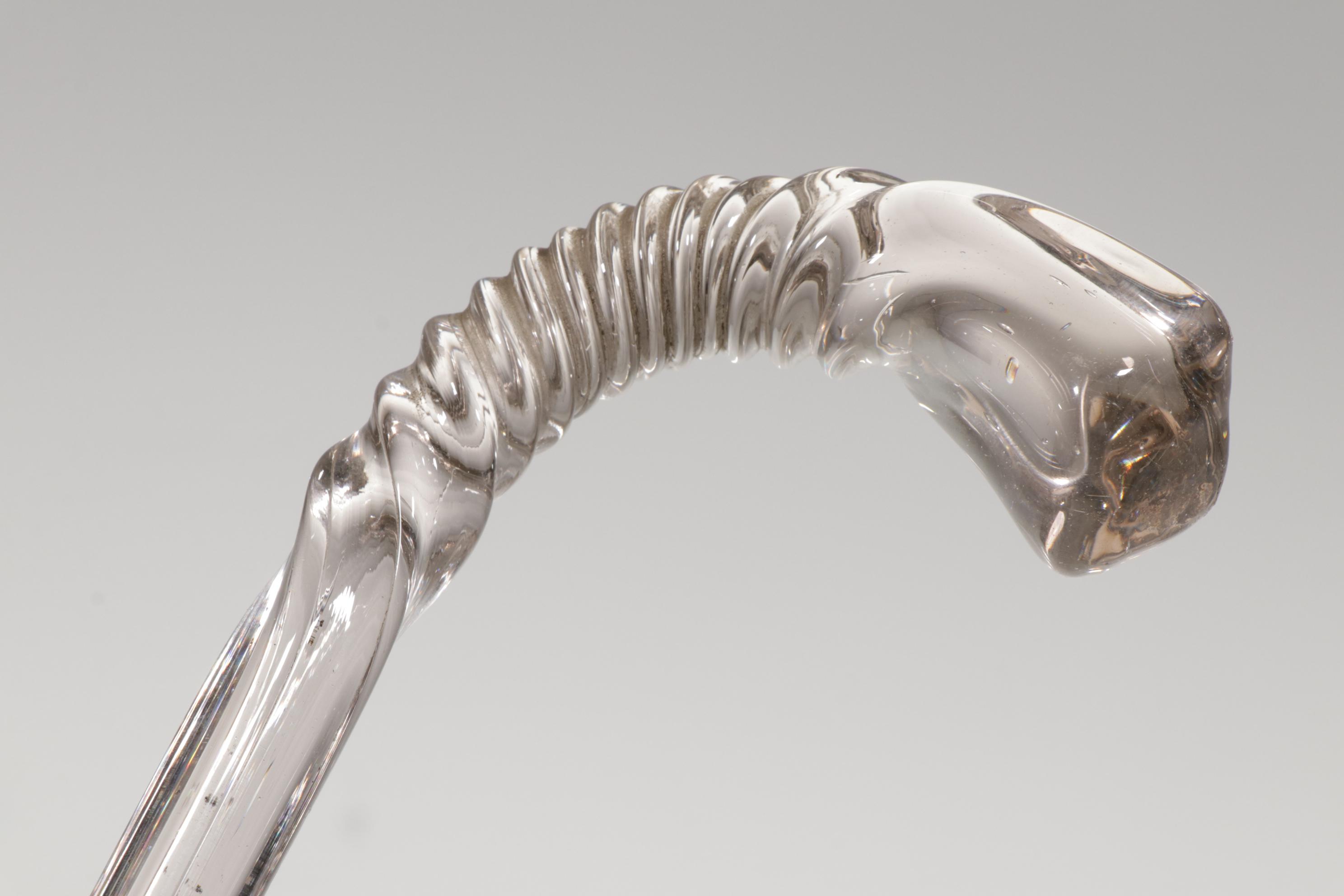 Blown Glass Ceremonial Parade Cane, Late 19th Century