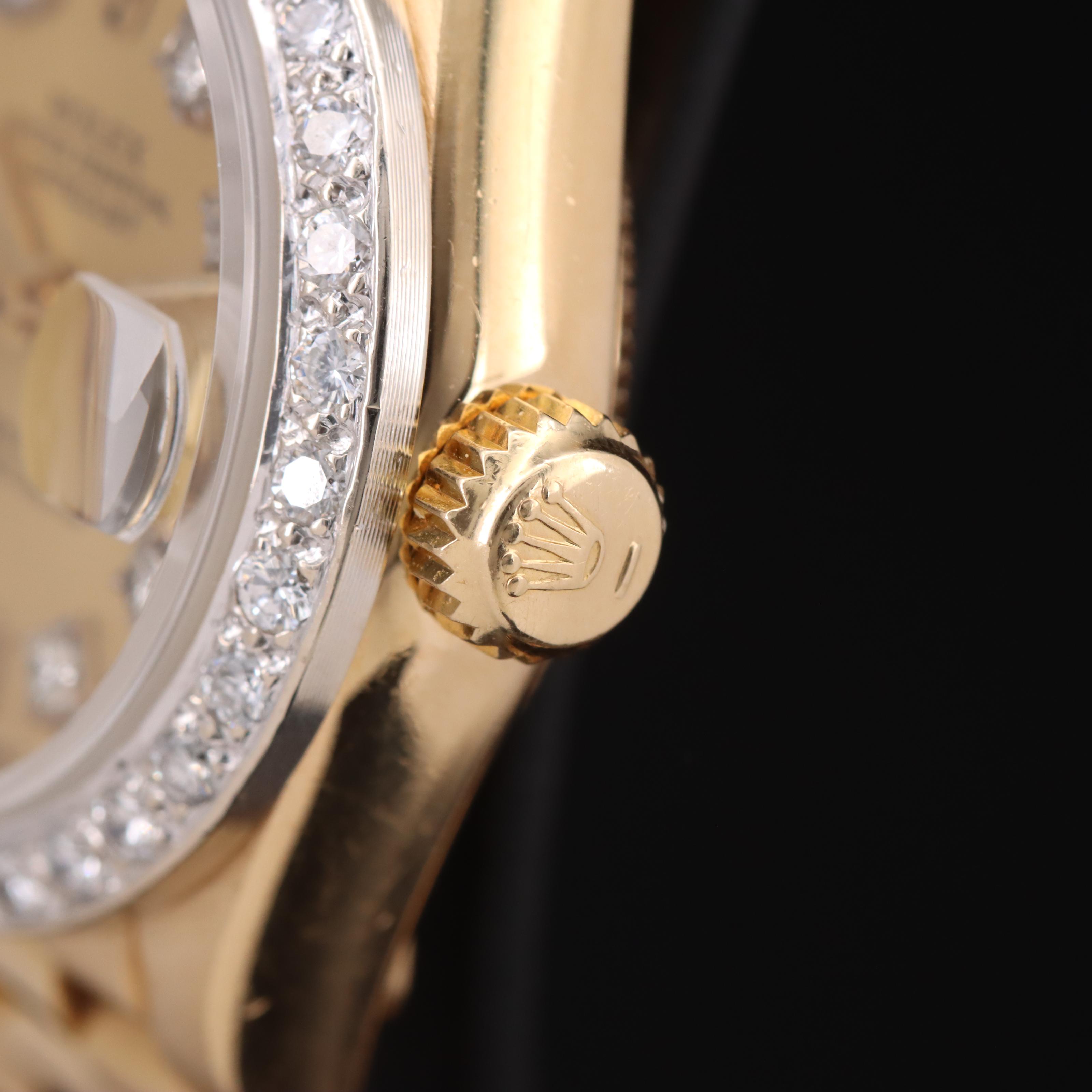 1986 Rolex Datejust Custom Diamond Watch