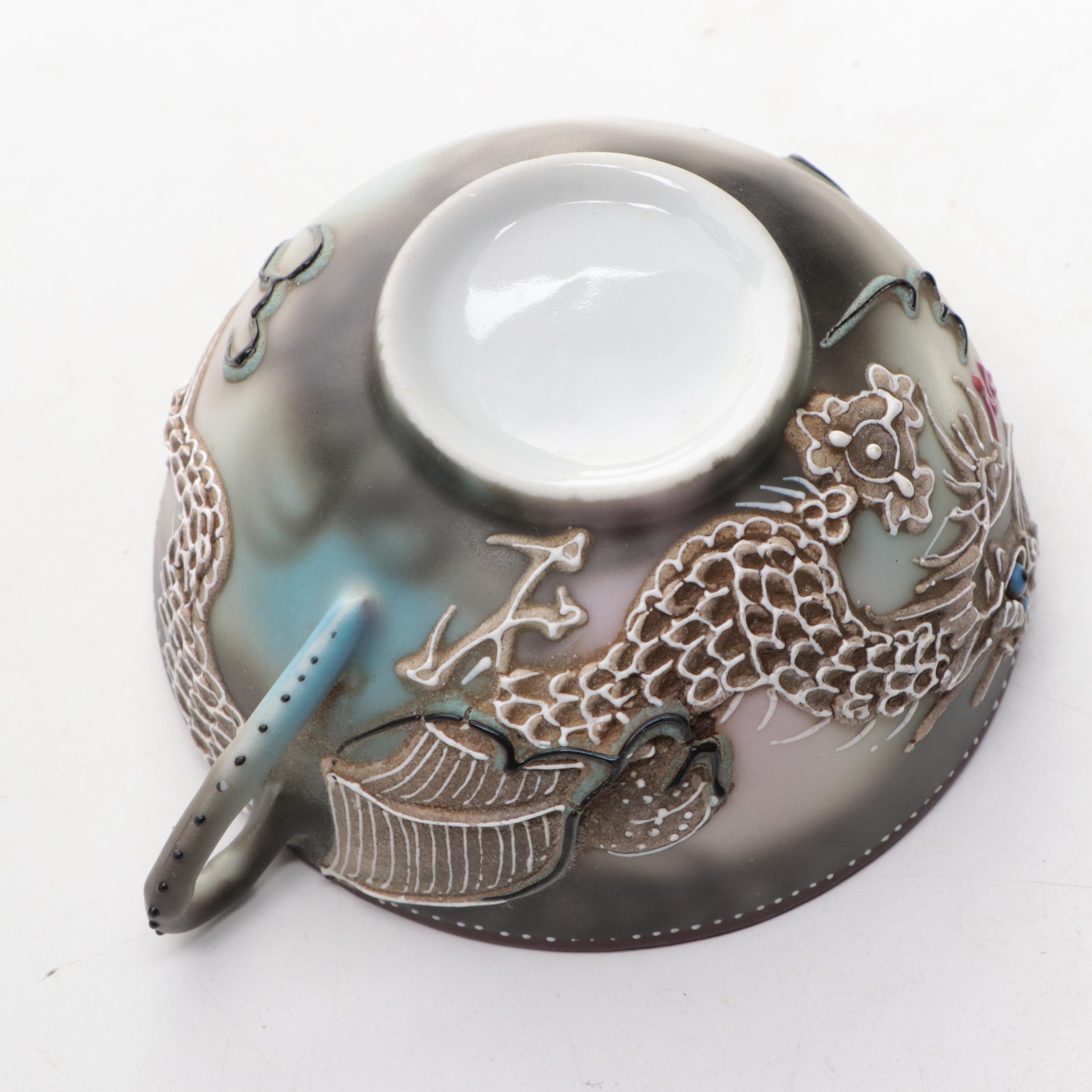 Japanese Dragonware Tea Set and Tableware, Mid-20th Century