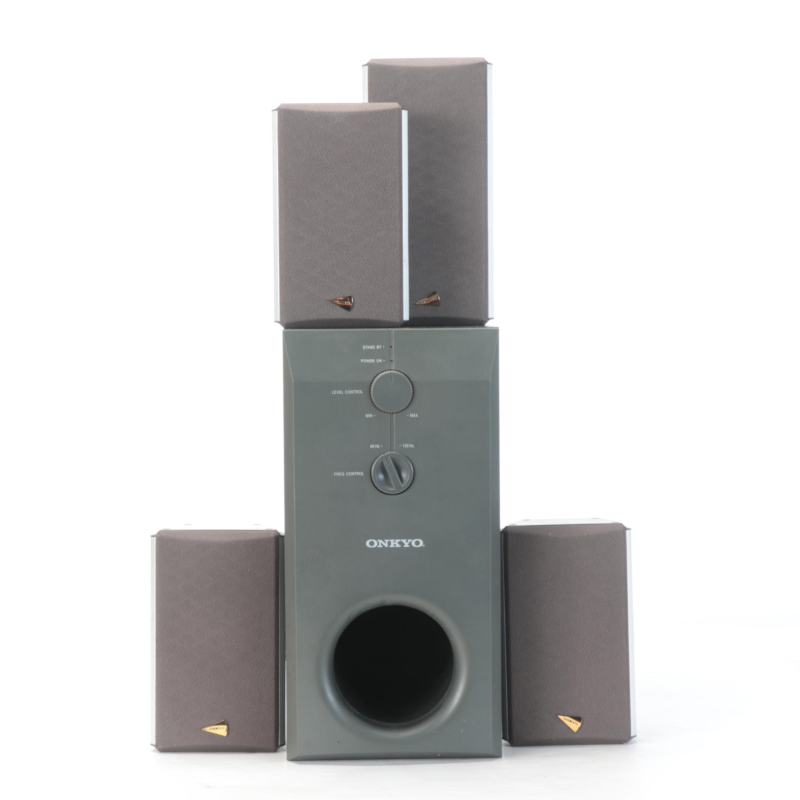 Onkyo D-30 and D-30C Speakers with SKW-30 Subwoofer