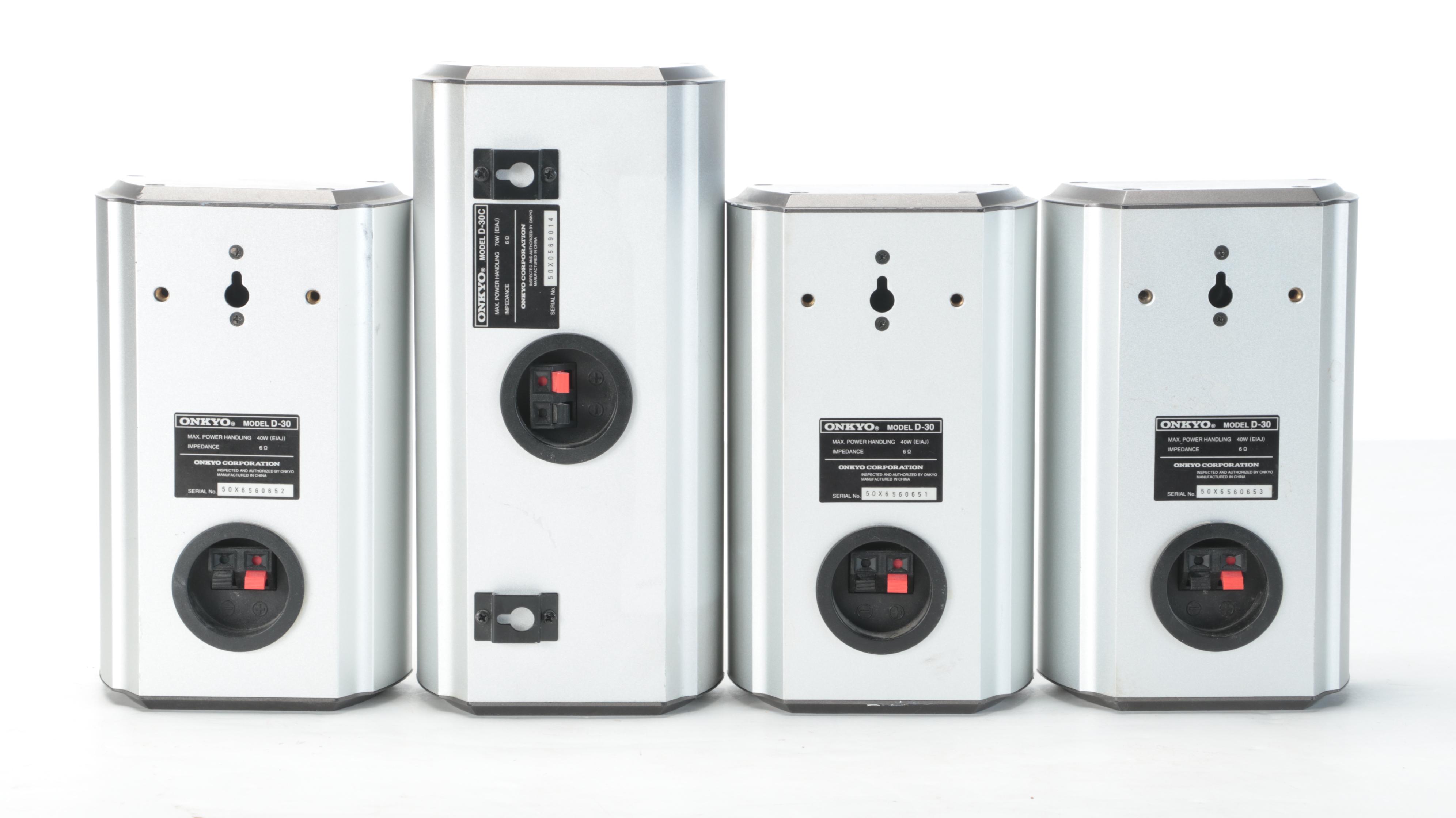 Onkyo D-30 and D-30C Speakers with SKW-30 Subwoofer