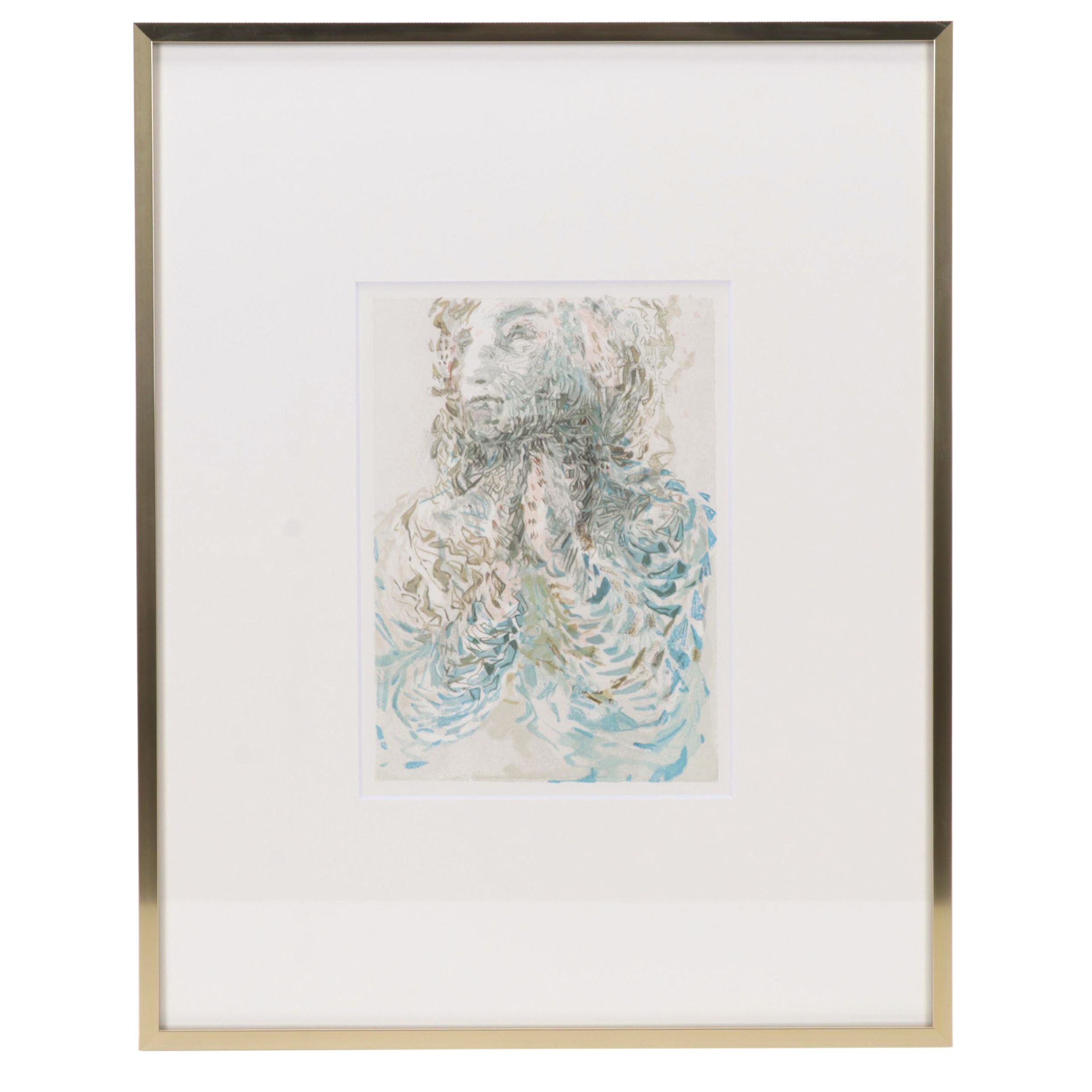 Salvador Dalí Wood Engraving "Cacciaguida Sees Dante's Exile in God"