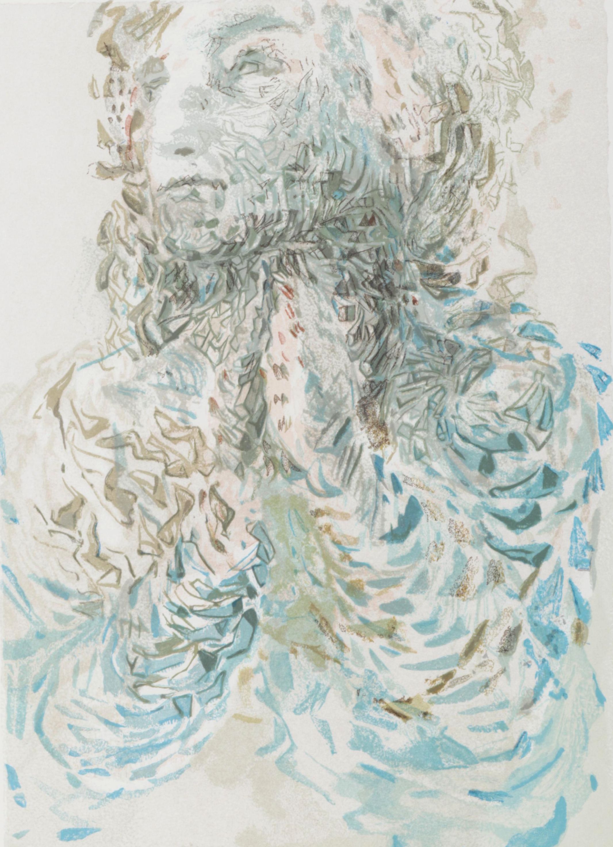 Salvador Dalí Wood Engraving "Cacciaguida Sees Dante's Exile in God"