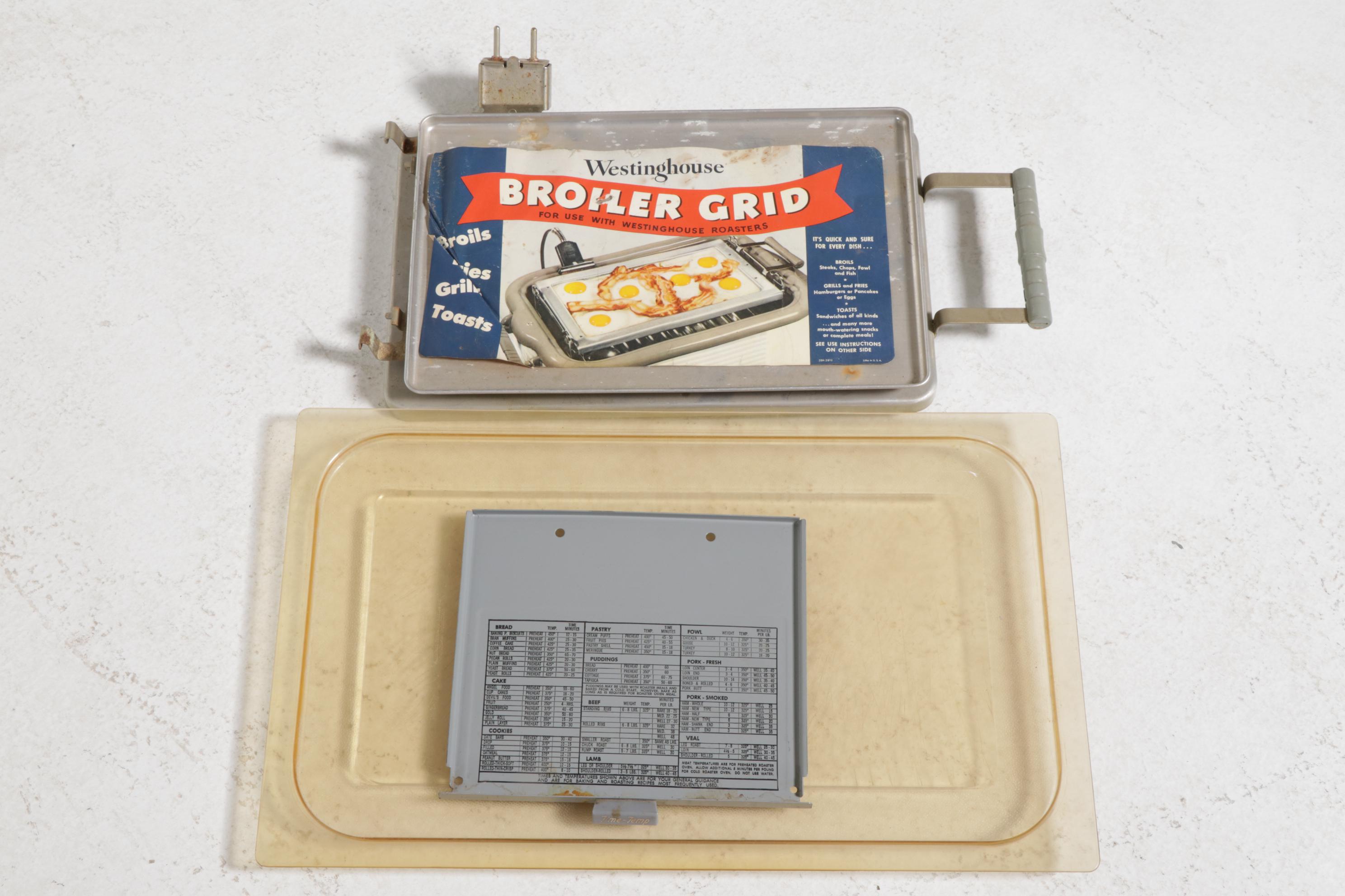 Hamilton Beach Electric Roaster Oven on Westinghouse Cabinet Stand