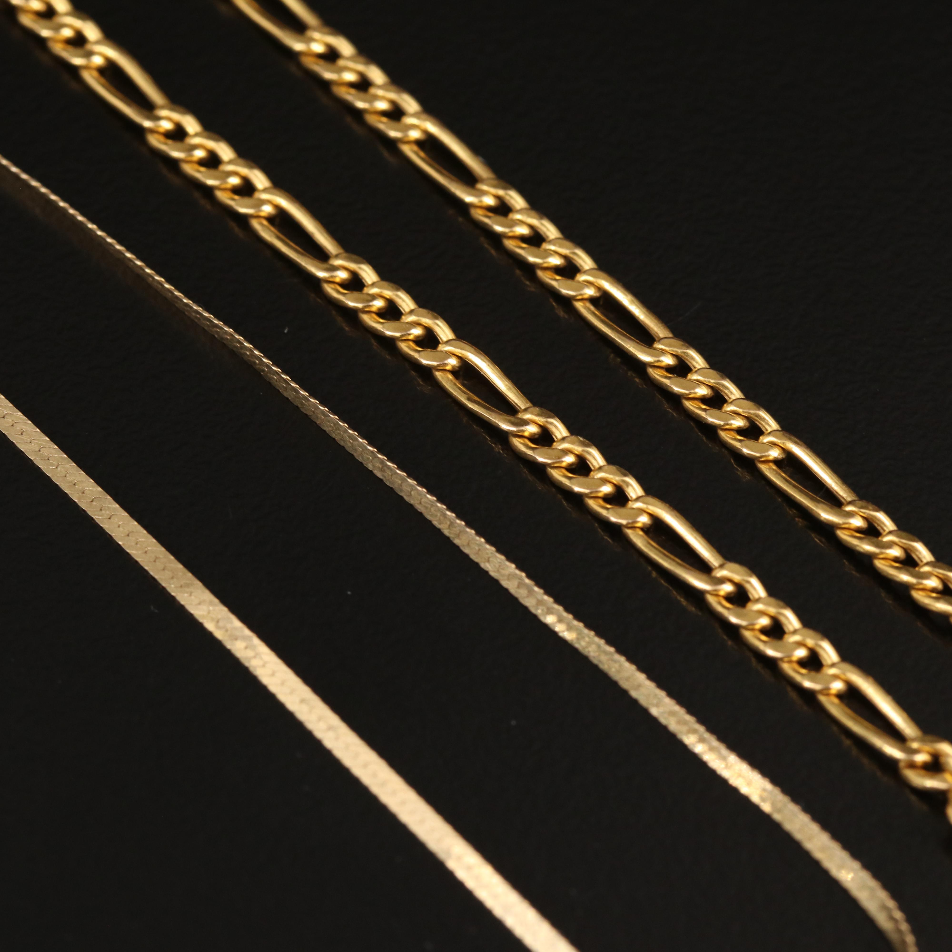 14K Bracelets Including an 1853 Liberty Head Type I Gold Dollar