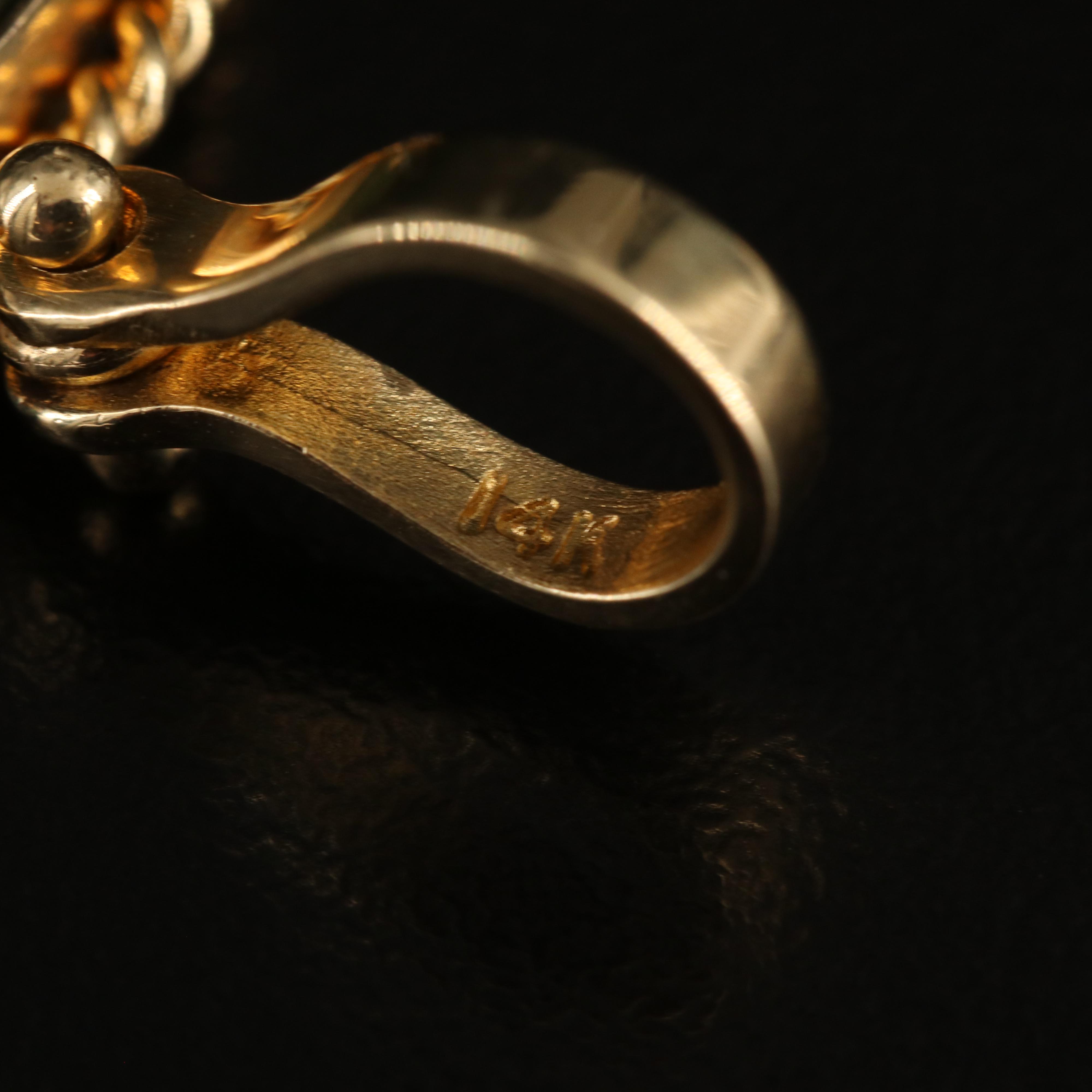 14K Coin Pendant with Ancient Roman Imperial Dupondius Coin