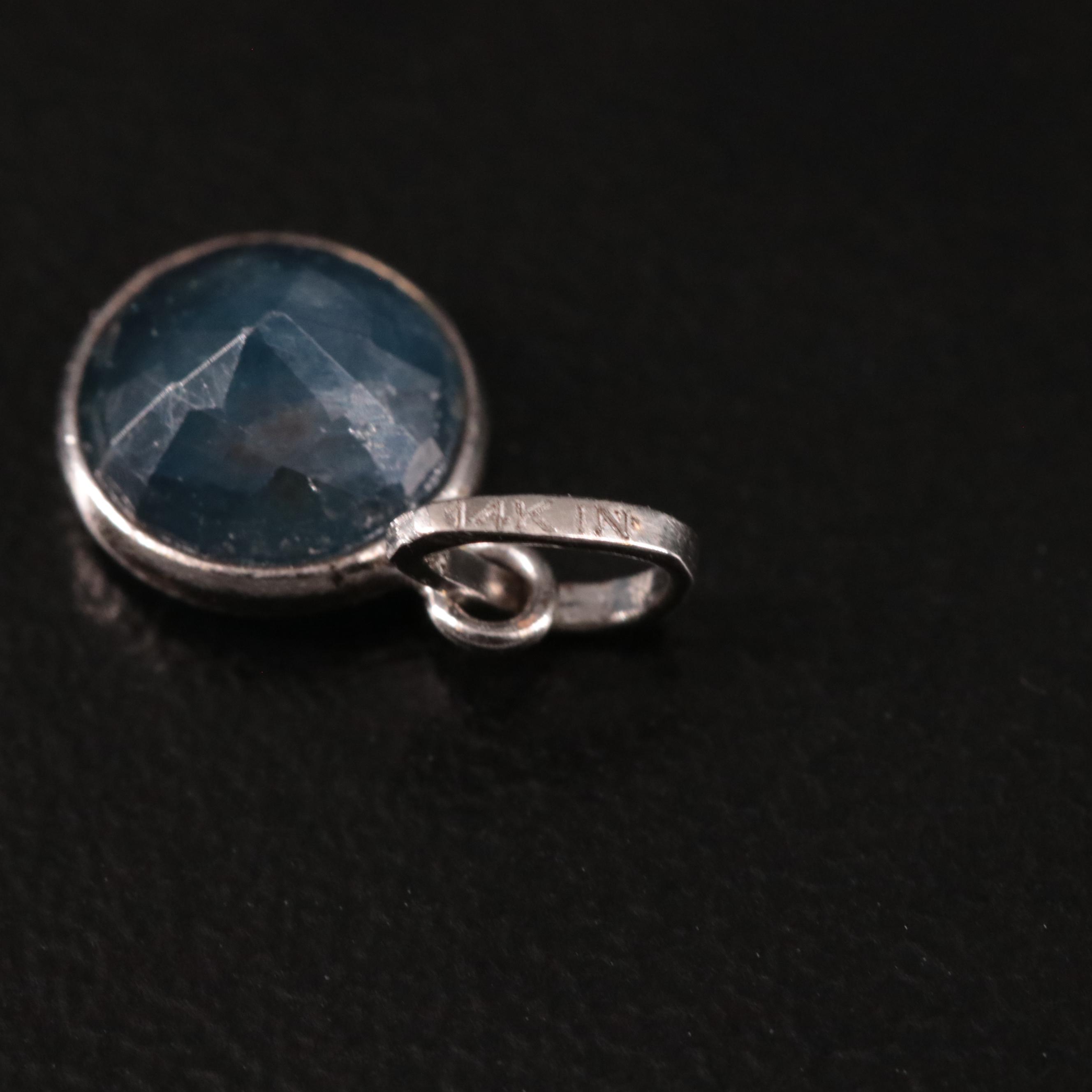 14K Filled Corundum Pendant