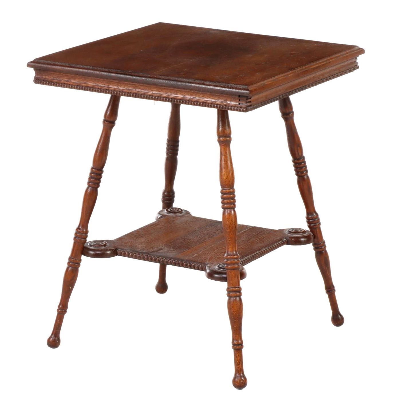 Late Victorian Oak Two-Tier Side Table, circa 1900