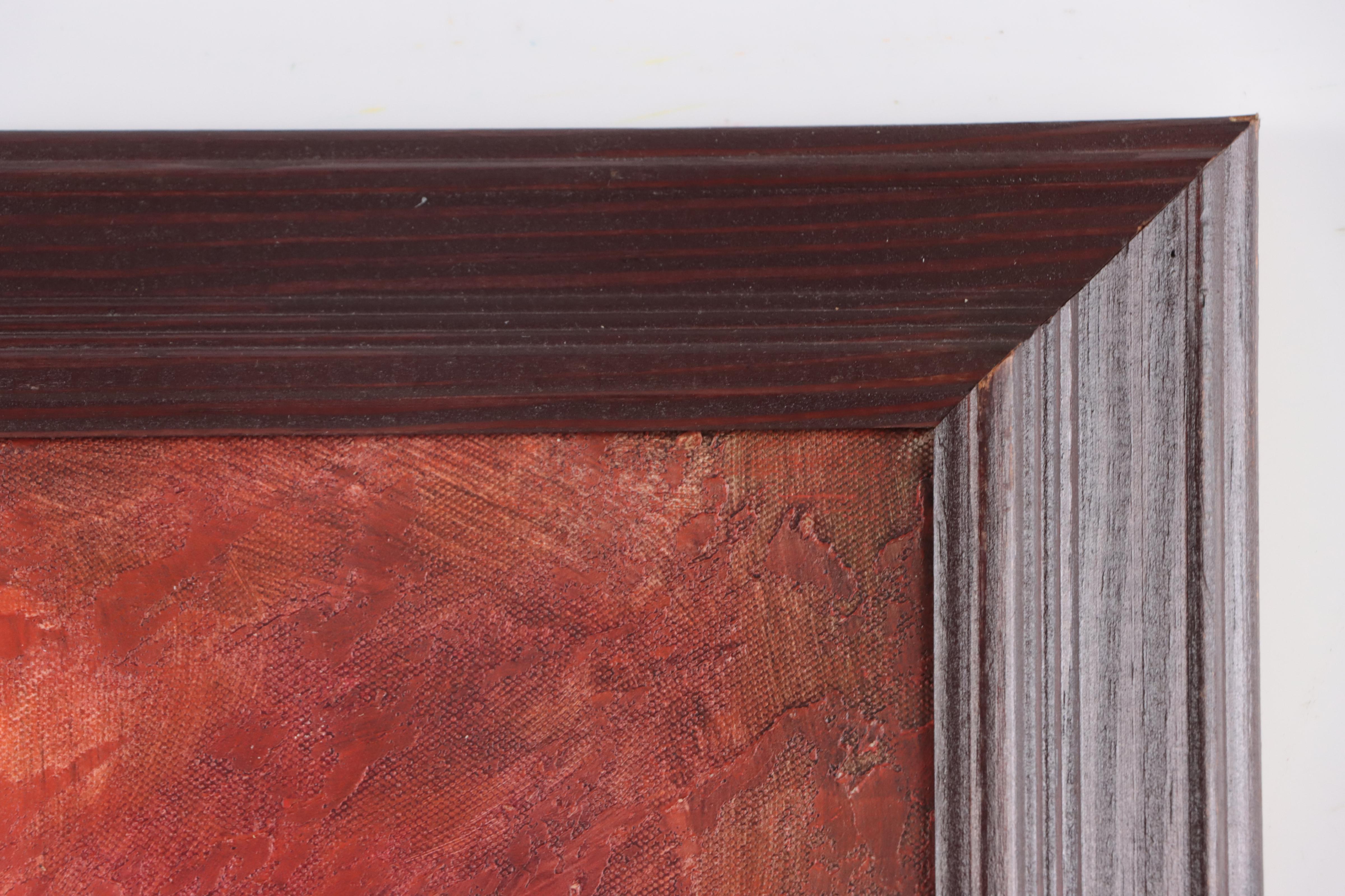 M. Harold Oil Painting of Chef Cooking In Kitchen