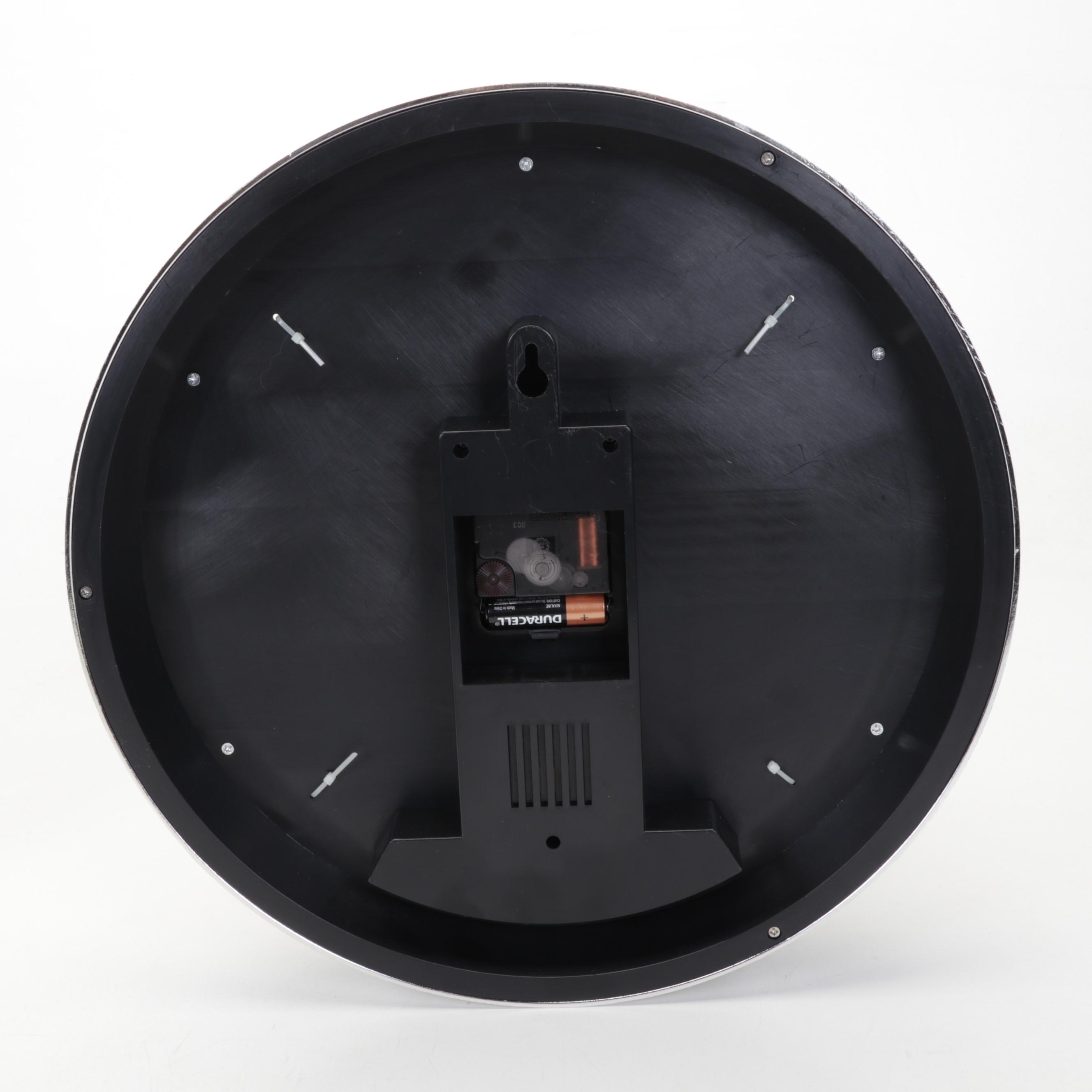 Glass Cactus Stem Margarita Glasses and Pitcher with 7-Up Wall Clock