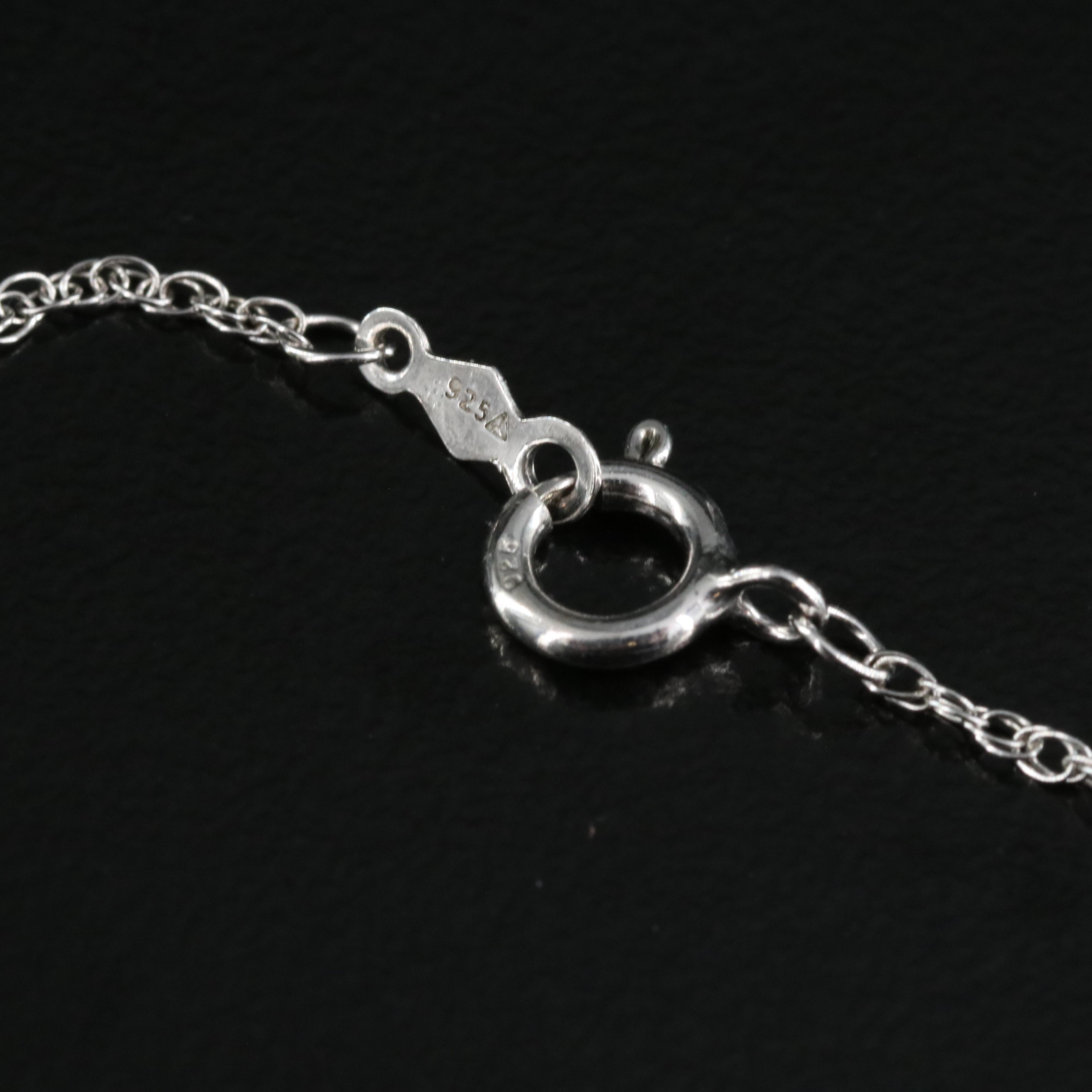 Sterling Diamond "Mom" Heart Pendant Necklace