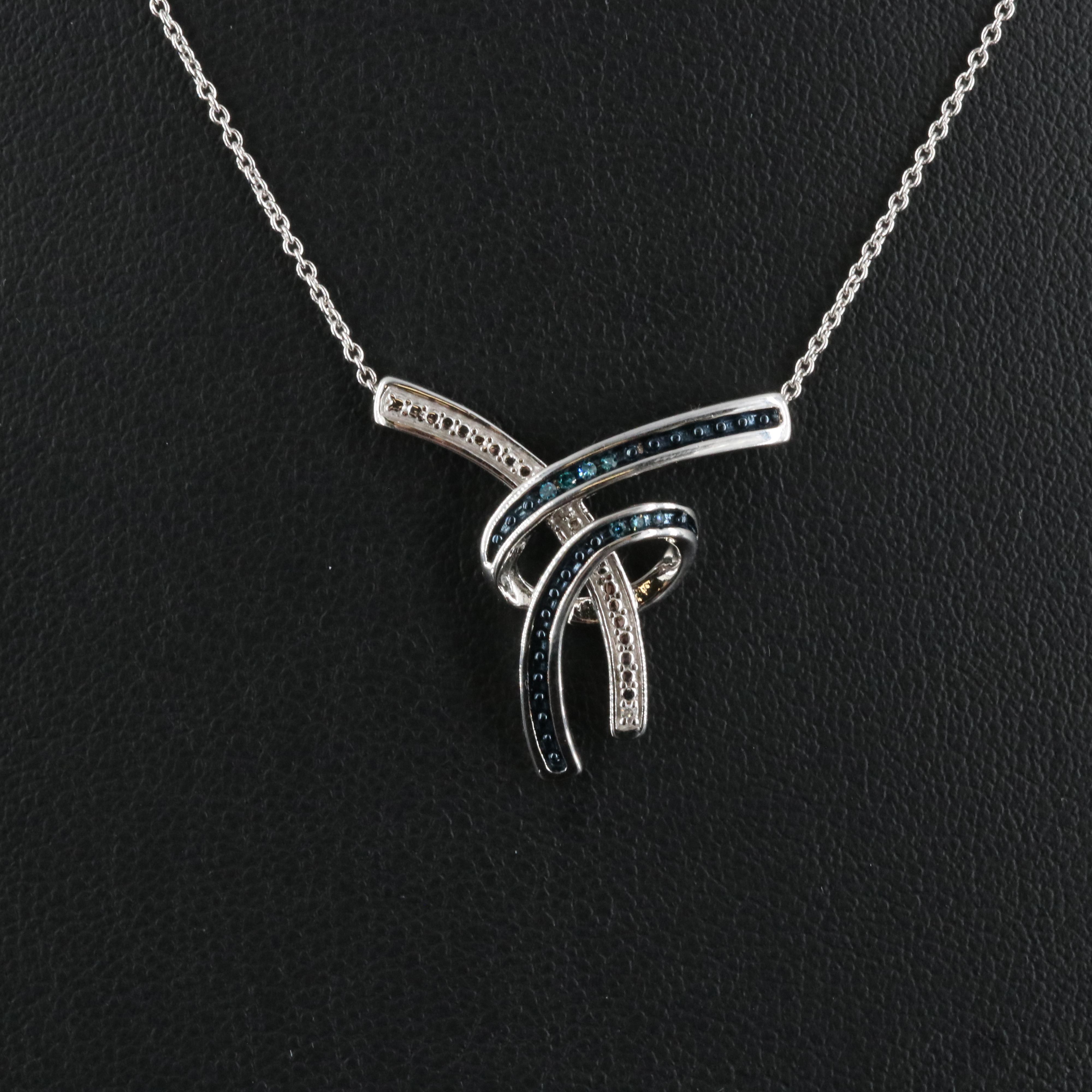 Sterling Diamond Necklace