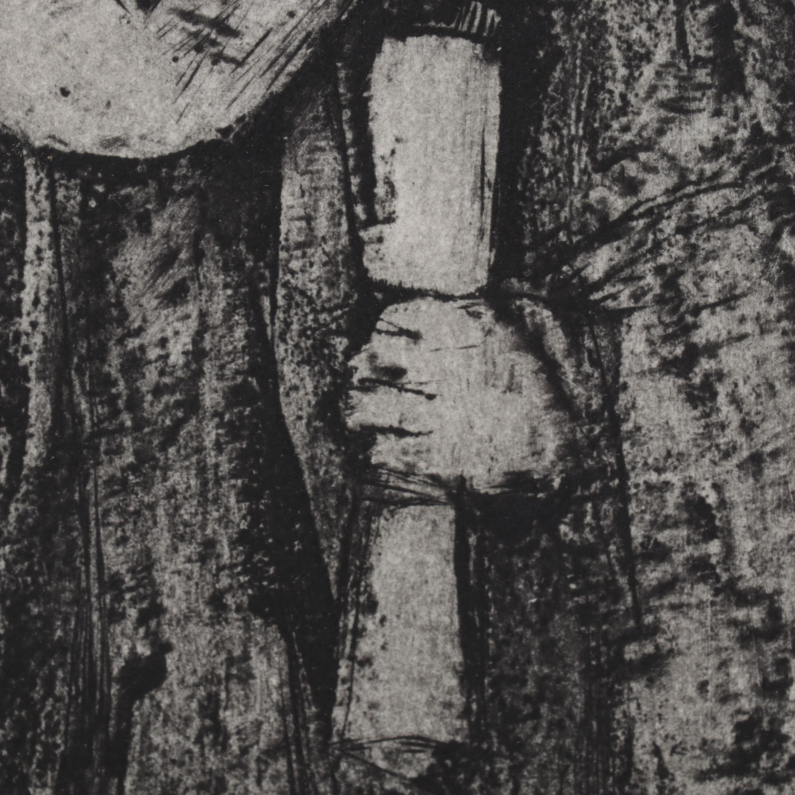 Sidney Chafetz Etching with Aquatint "Commencement," 1963