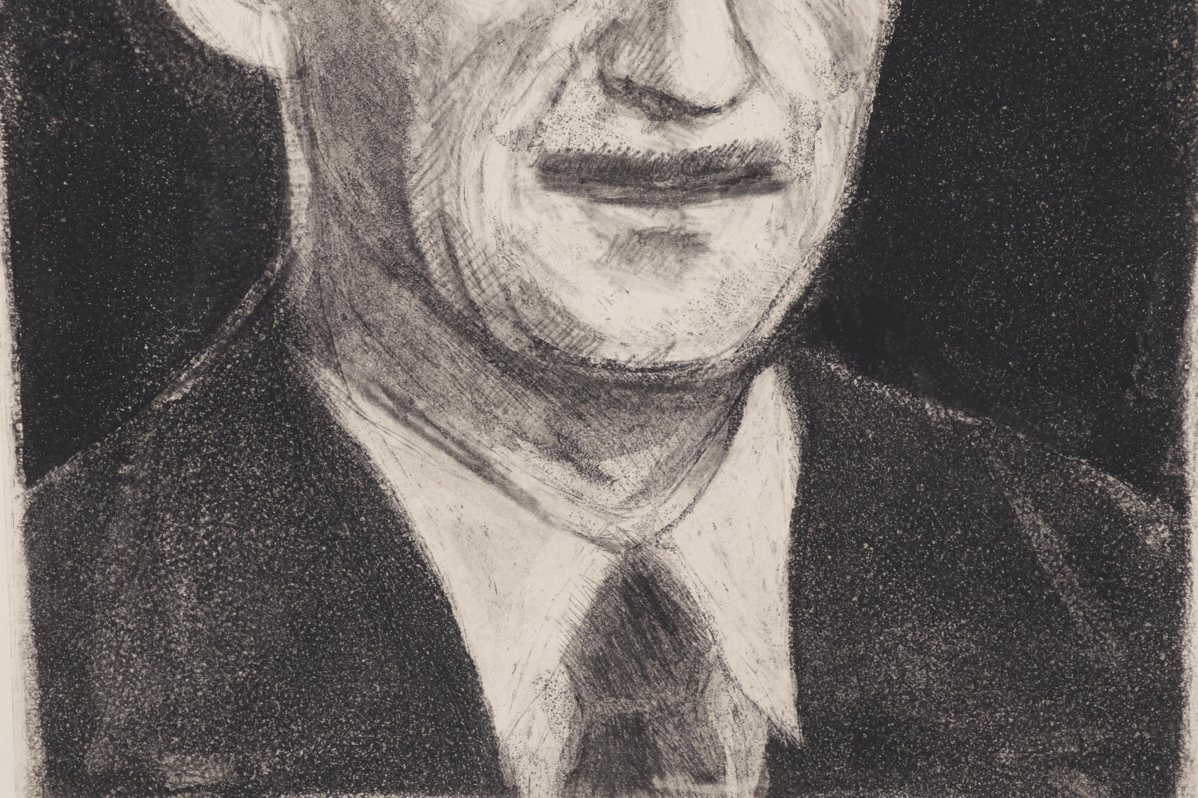 Sidney Chafetz Etching "George Orwell," 1984