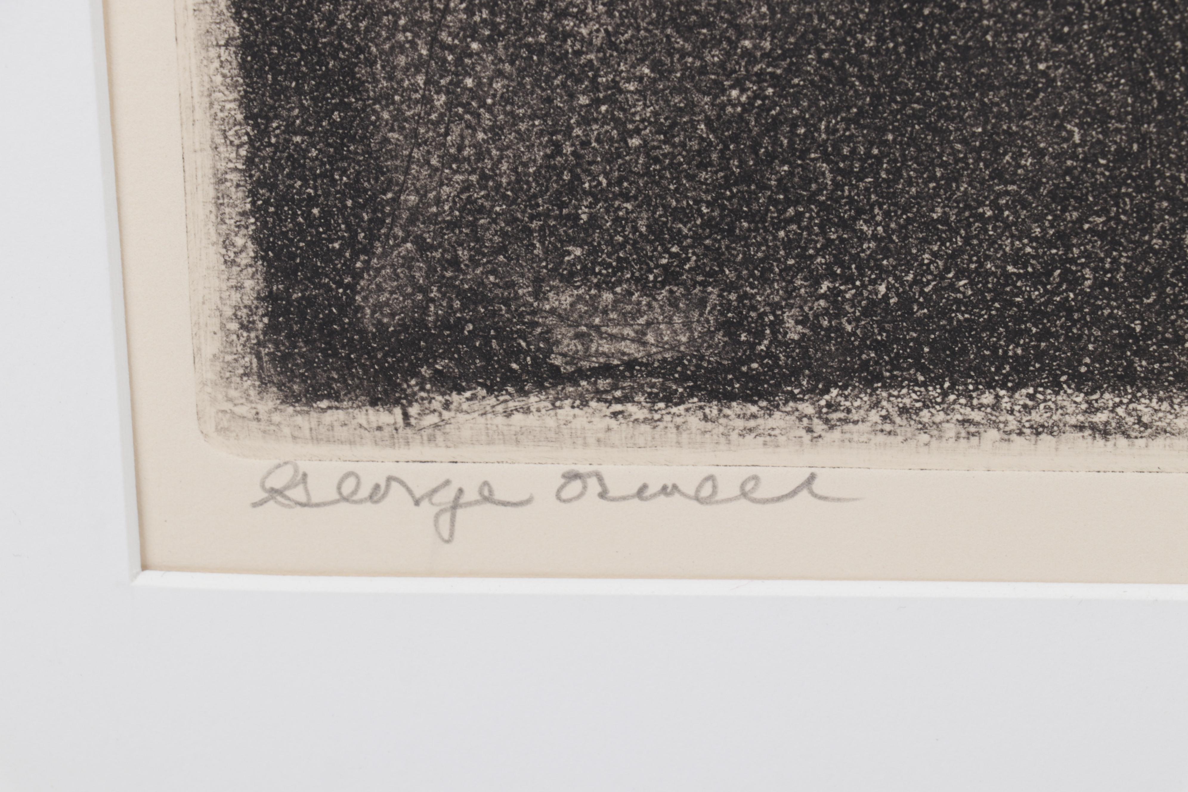 Sidney Chafetz Etching "George Orwell," 1984