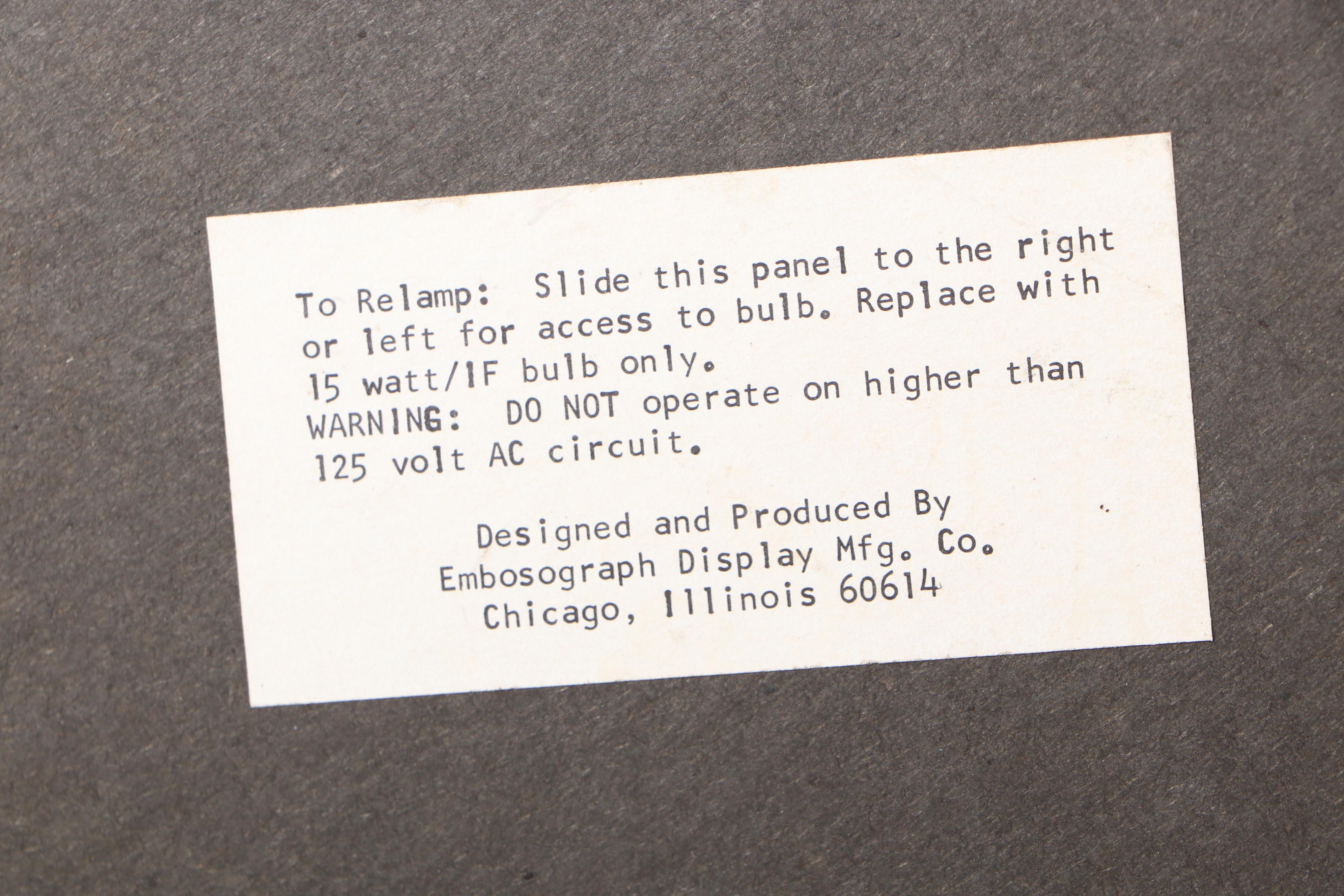 Hudepohl Gold Beer Stein Plastic Illuminated Advertising Wall Sign