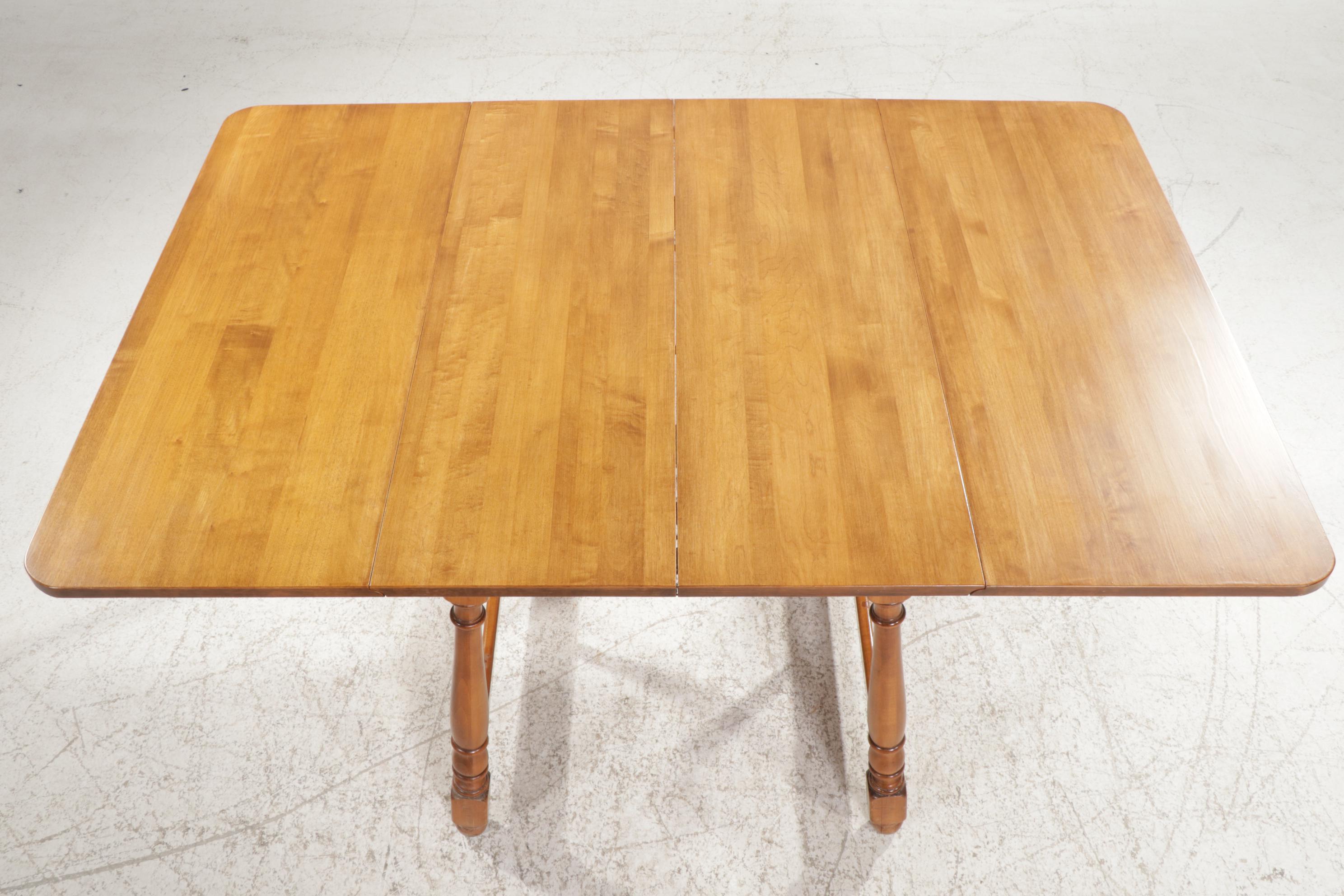 Maple Drop Leaf Dining Table, Late 20th Century