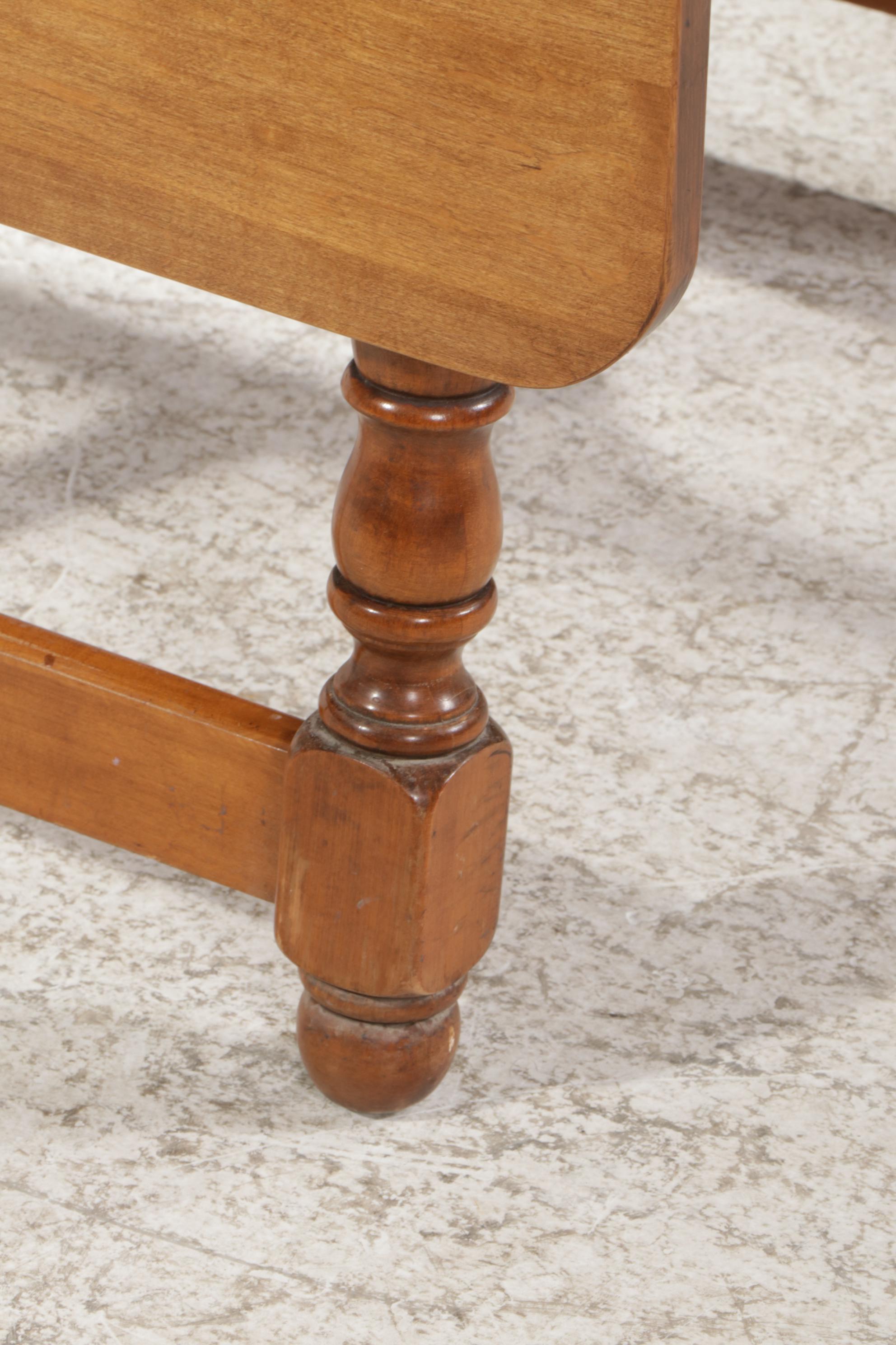 Maple Drop Leaf Dining Table, Late 20th Century