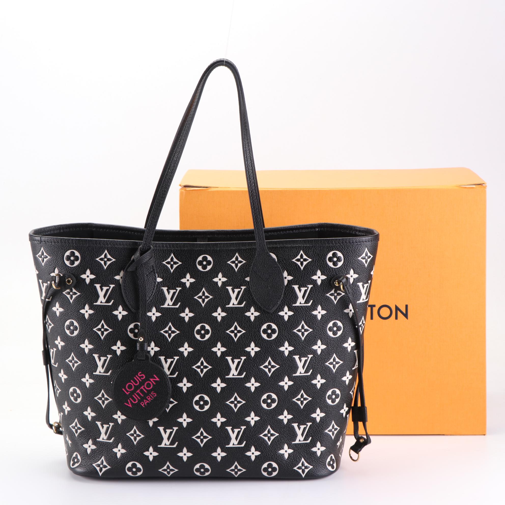Louis Vuitton Spring in the City Neverfull MM Monogram Empreinte Leather w/Box
