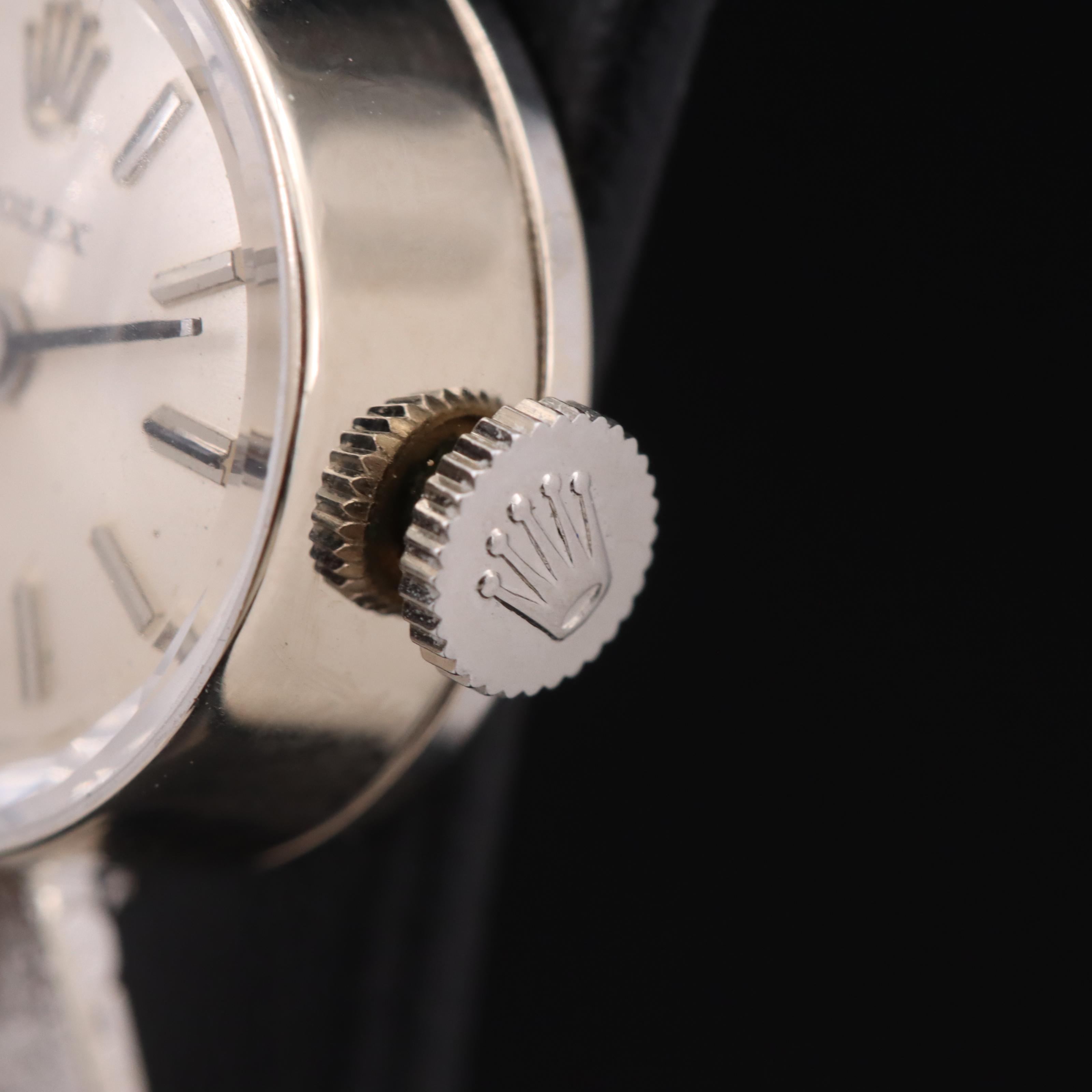 Rolex 14K Diamond Stem Wind Watch